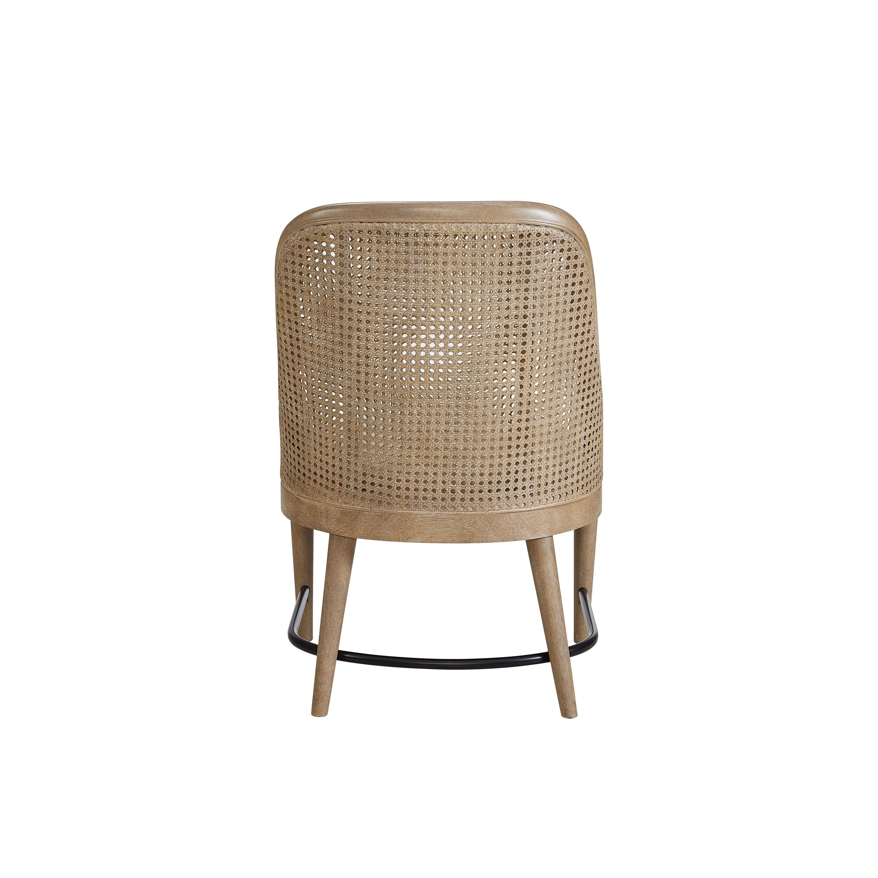 Dining Chair with Cane Back and Upholstered Seat, Set of 2 - Image 4