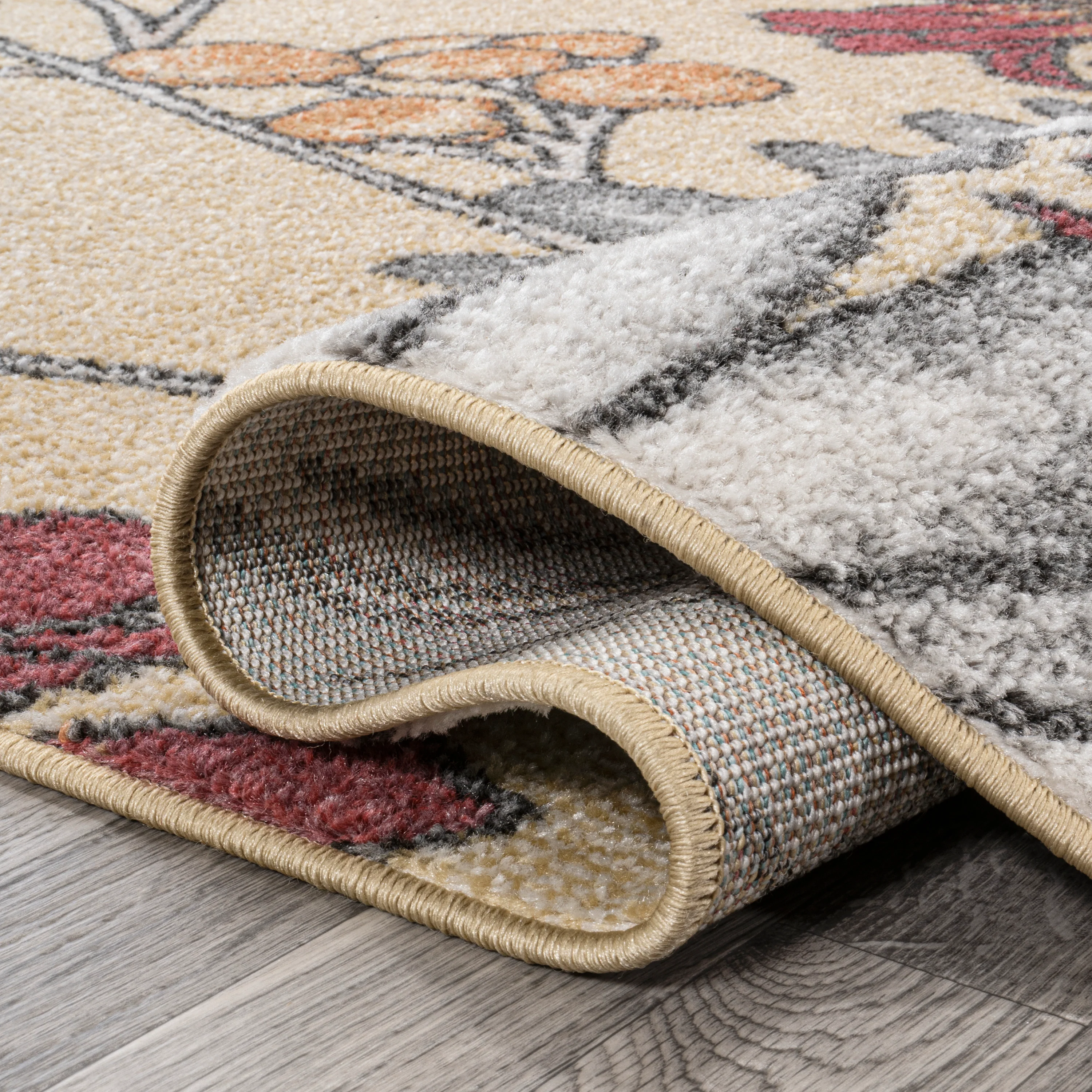 Dizi Modern Botanical Wildflower Area Rug - Image 3