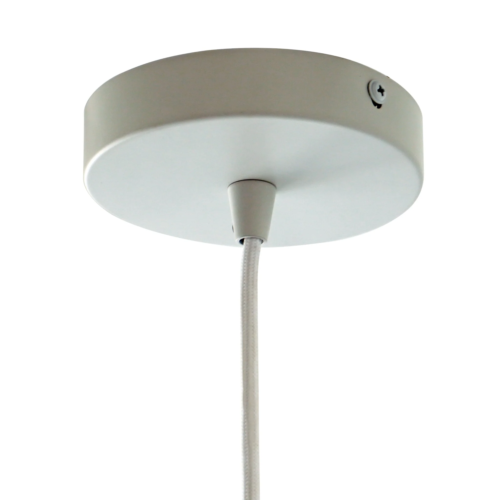 Dorset Pendant Lamp in White and Natural/Terracotta - Image 7
