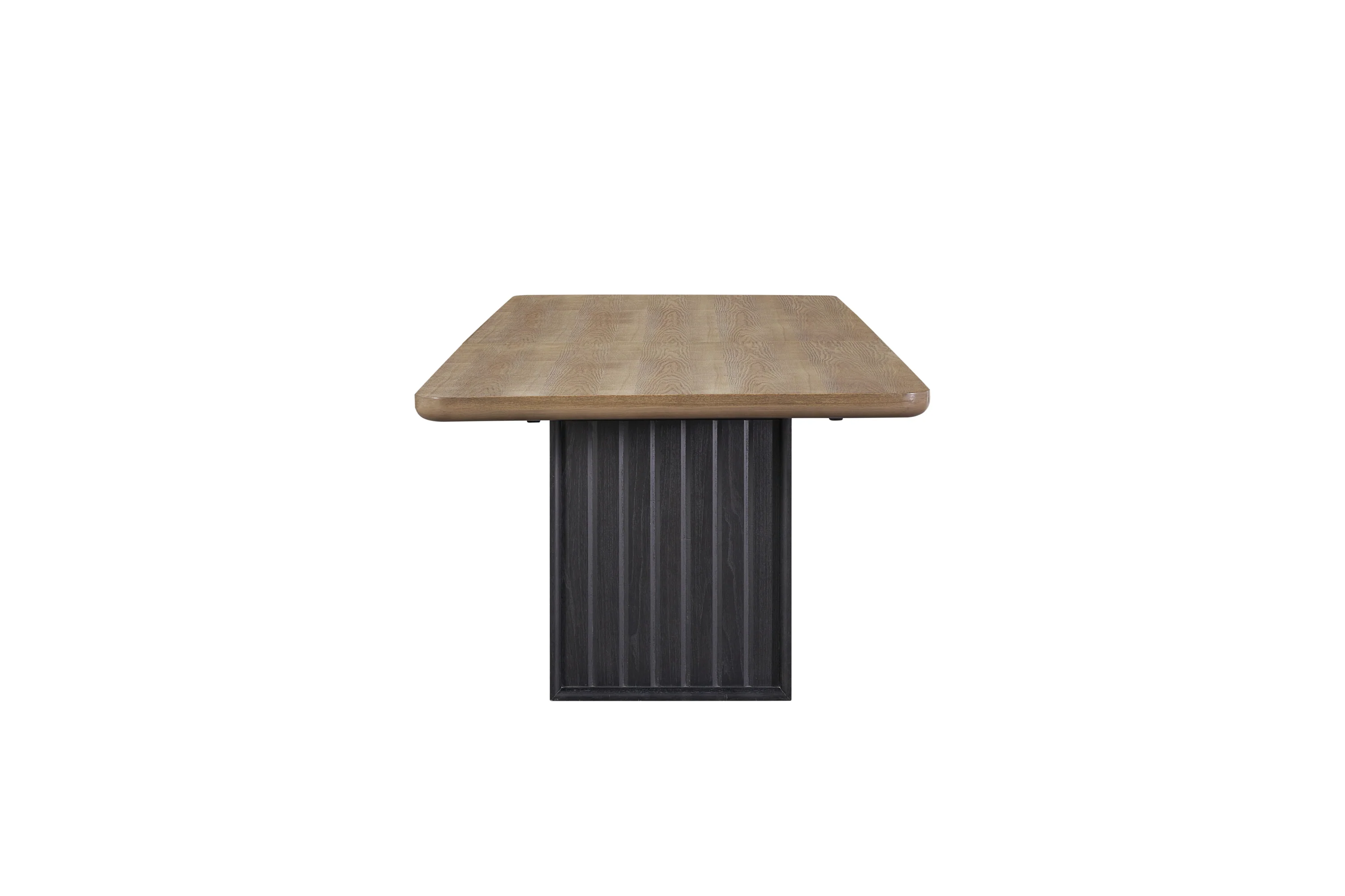 Double Pedestal Table In Latte Finish - Image 3