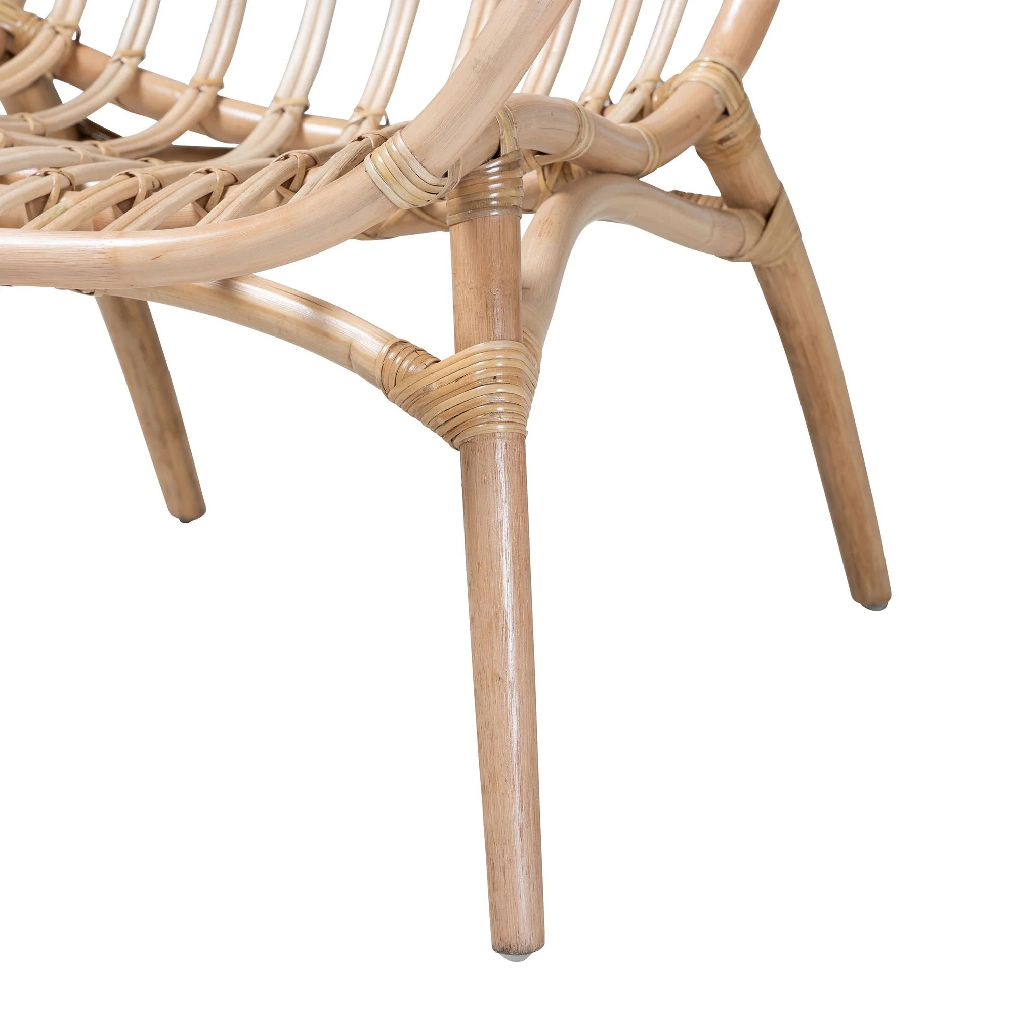 Driftway Light Rattan Accent Chair with Open Weave - Image 6
