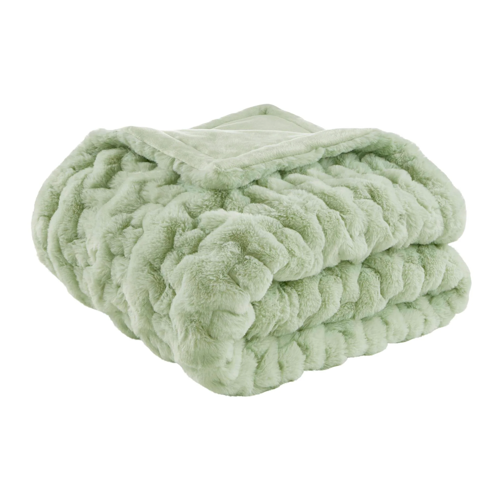 50x60" Ruched Fur Throw - Image 33