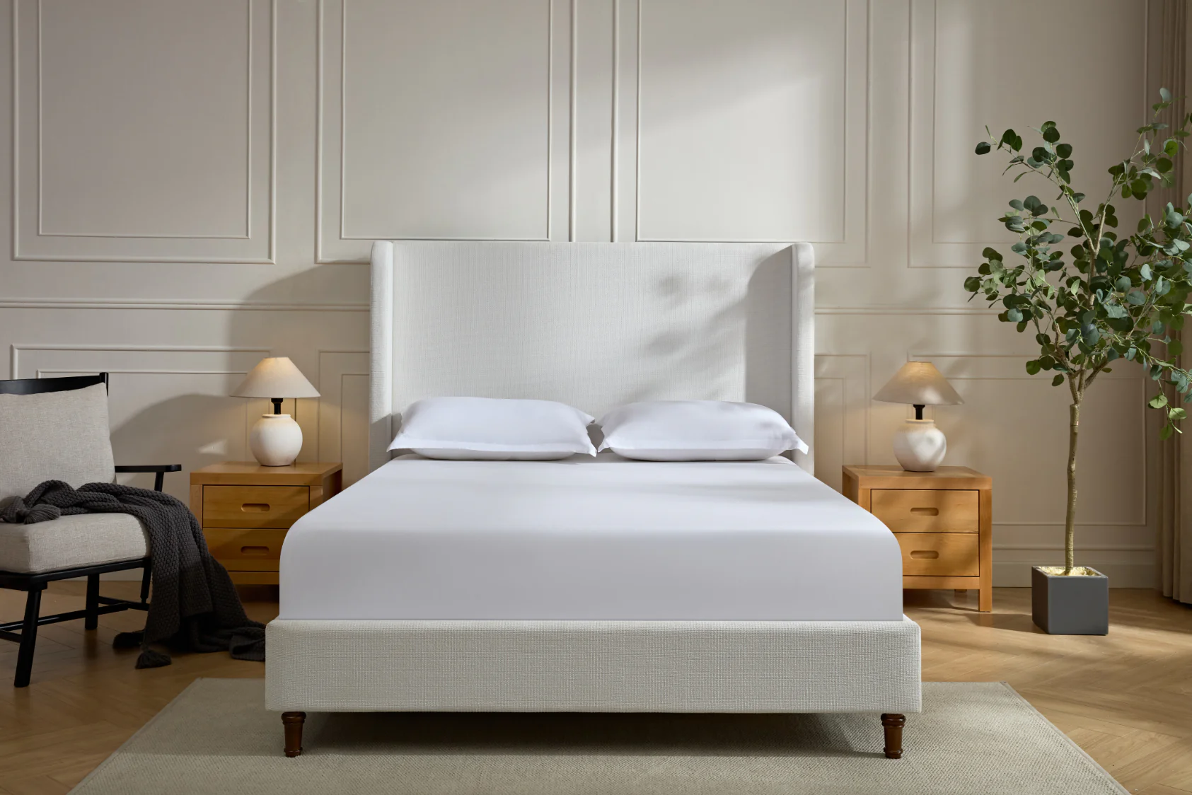 Harper Tall Headboard Upholstered Bed - Image 19