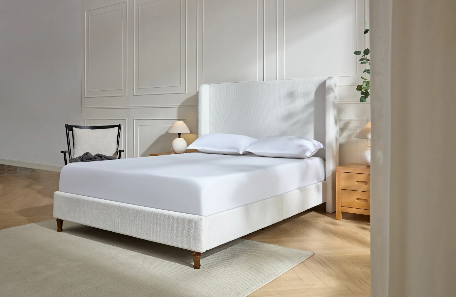 Harper Tall Headboard Upholstered Bed - Image 27