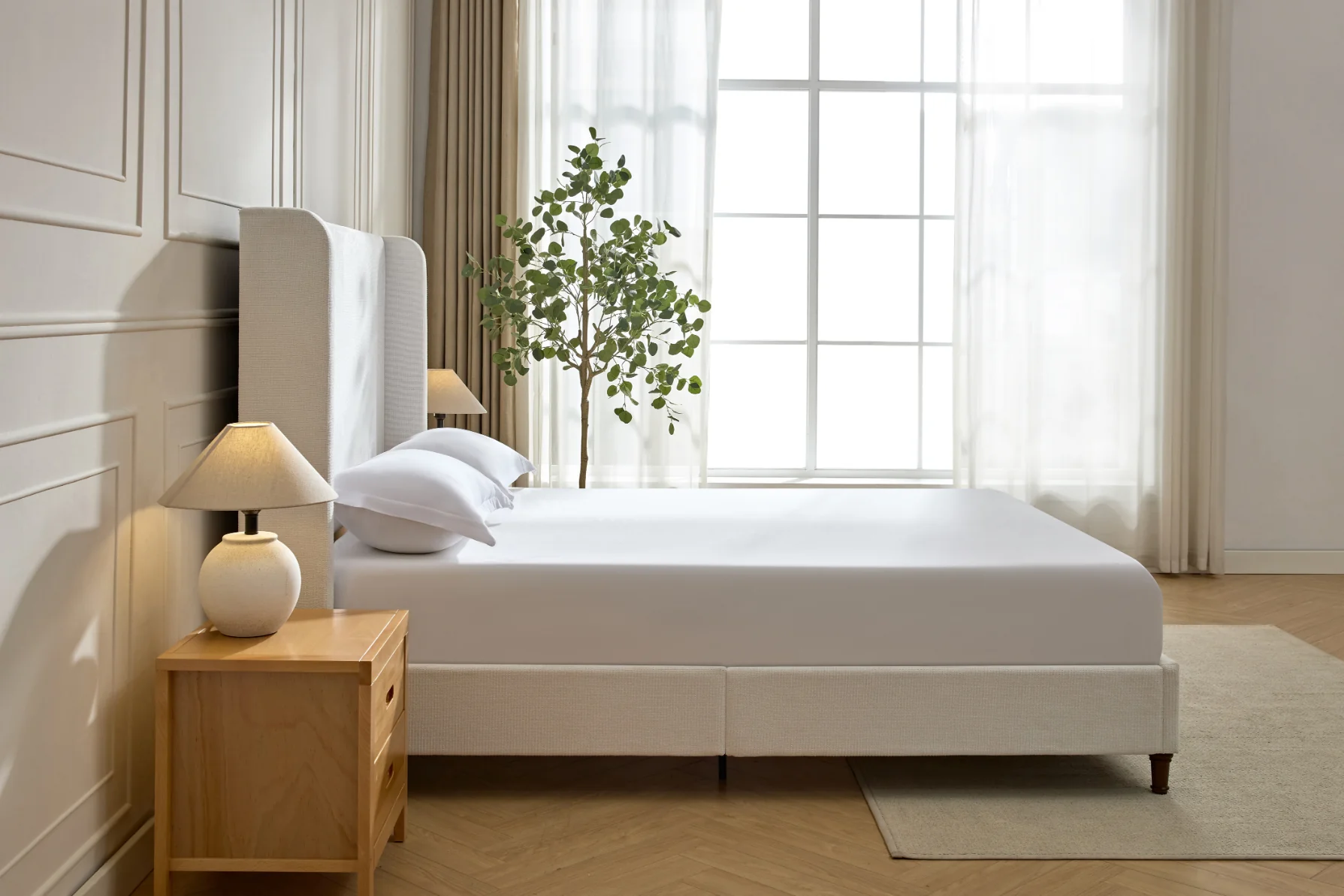 Harper Tall Headboard Upholstered Bed - Image 28