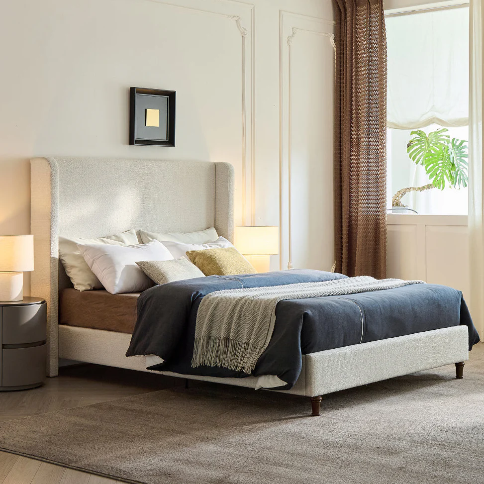 Harper Tall Headboard Upholstered Bed - Image 4