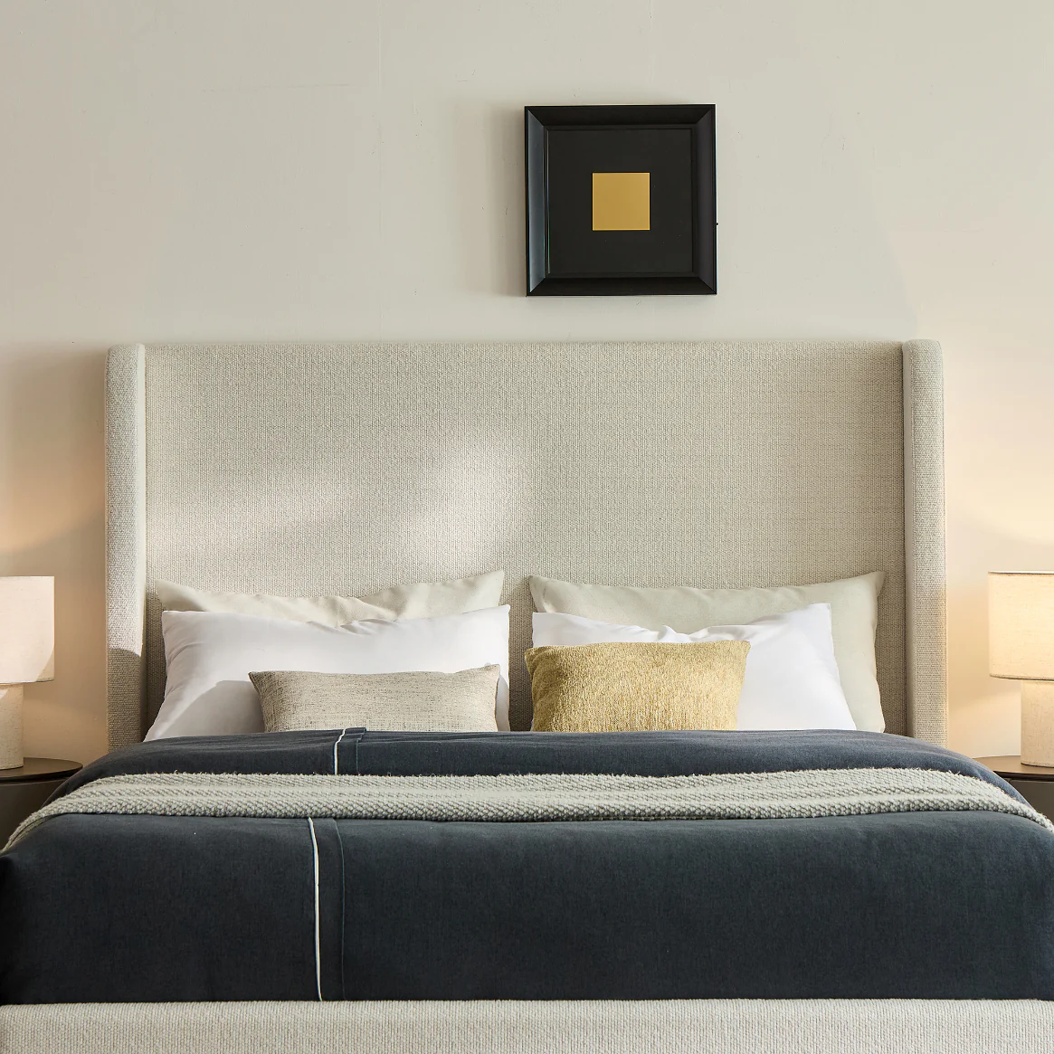 Harper Tall Headboard Upholstered Bed - Image 5