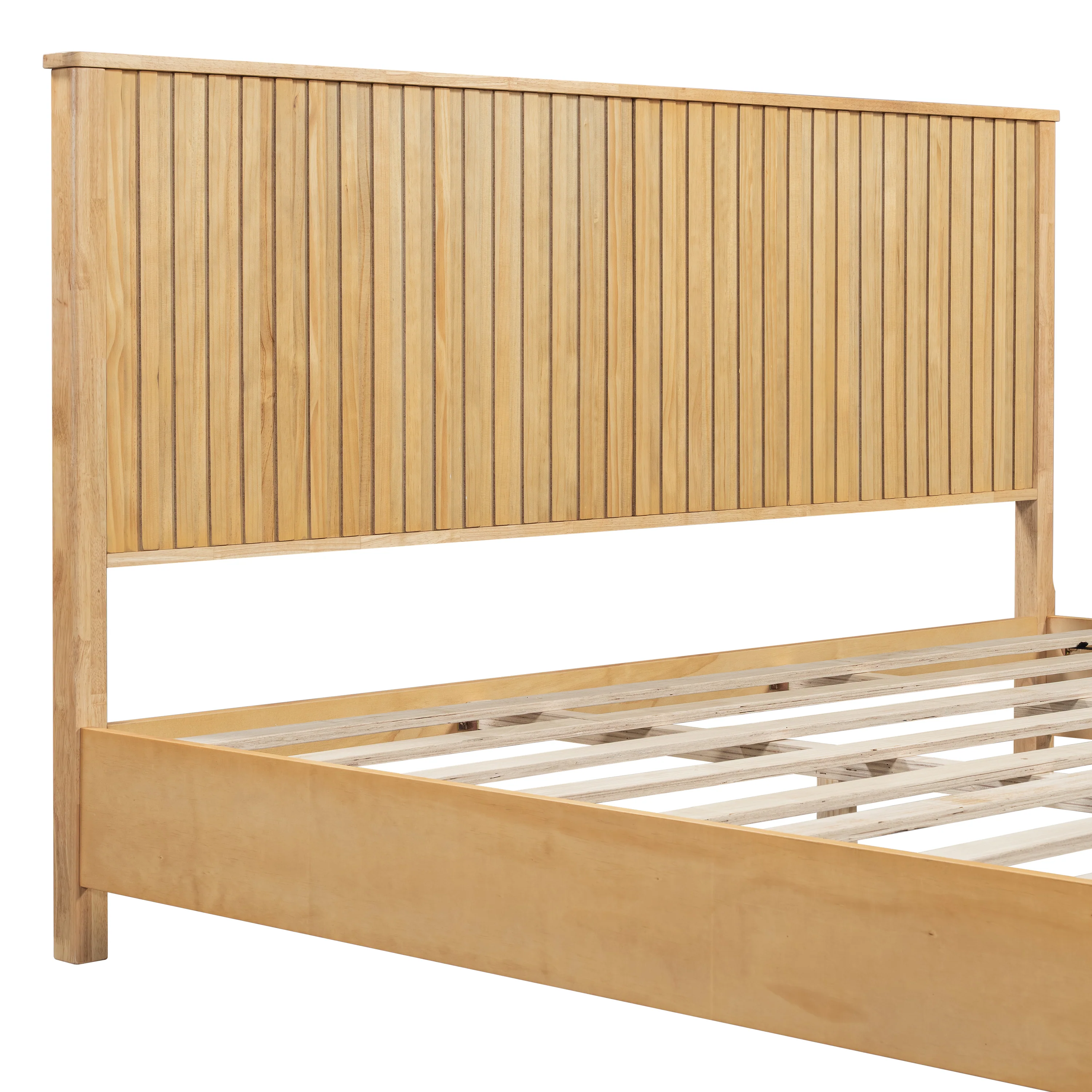 Bed Frame With Reeded Headboard - Image 10