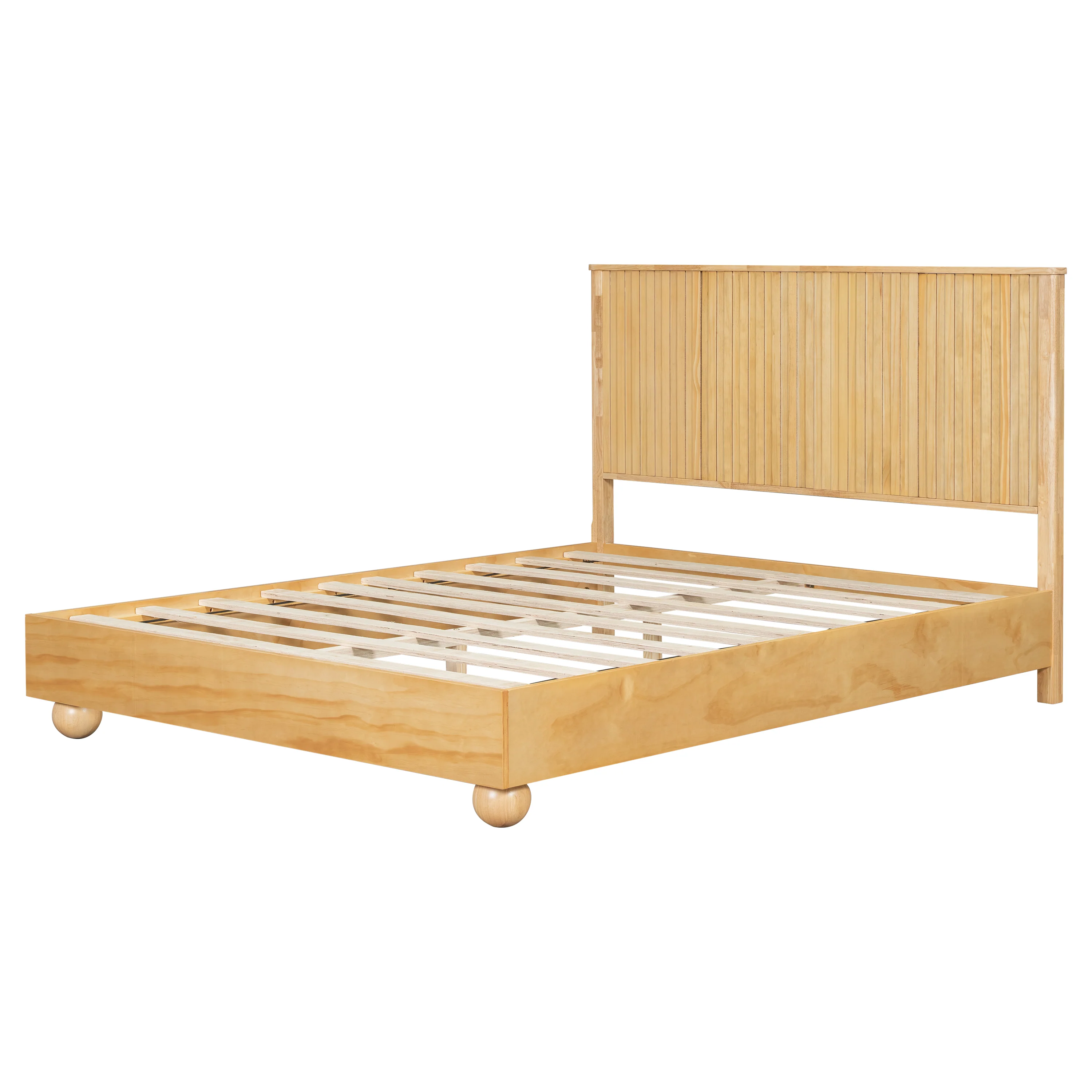 Bed Frame With Reeded Headboard - Image 23