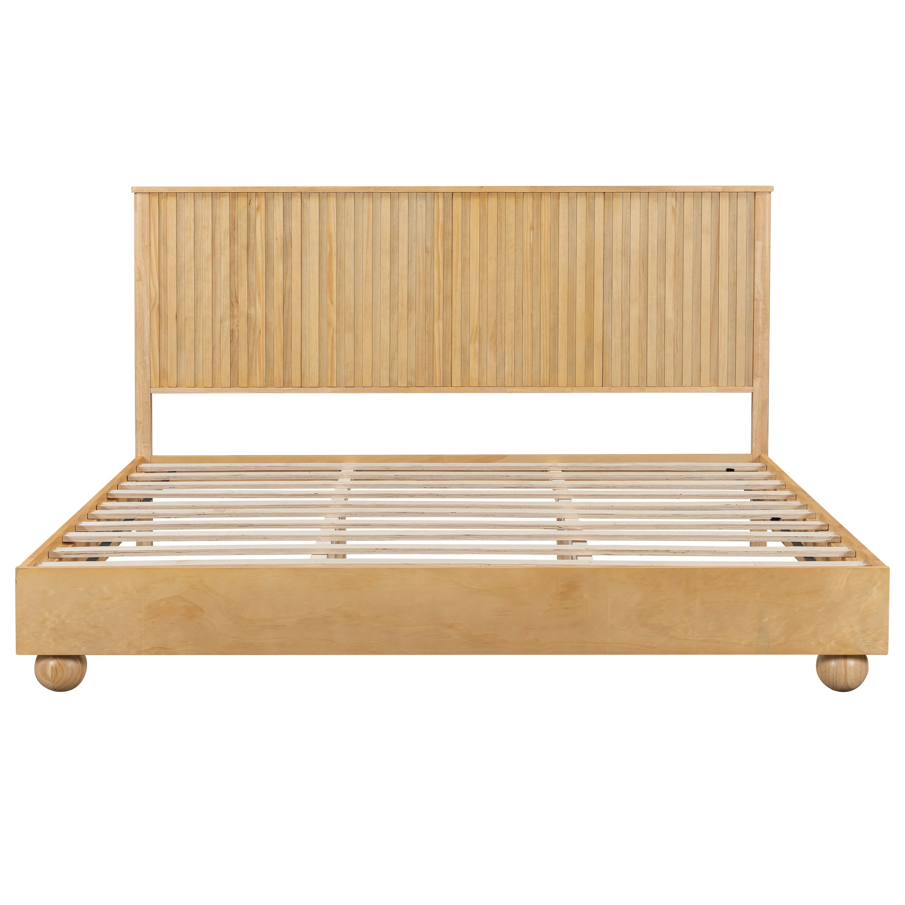 Bed Frame With Reeded Headboard - Image 35