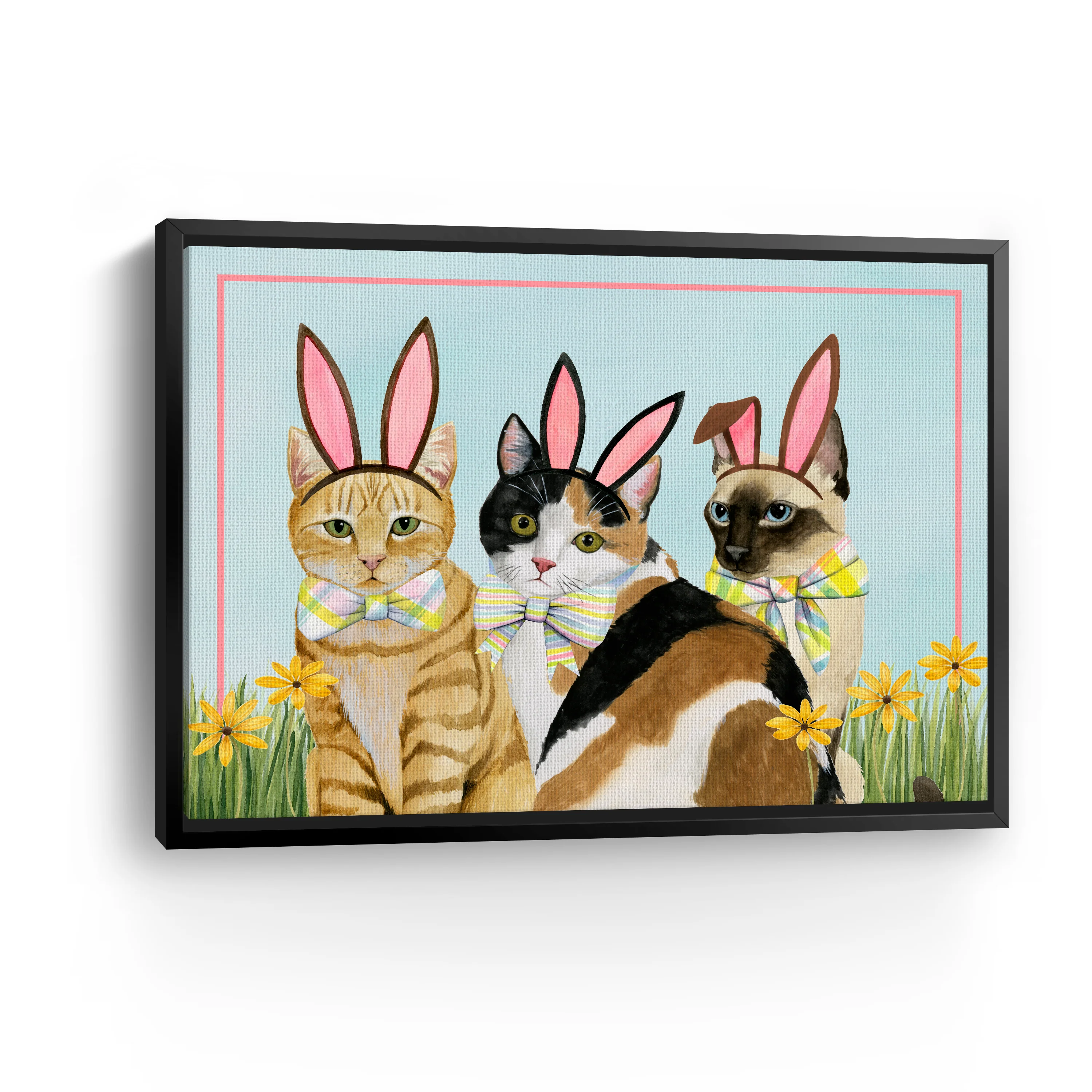 Easter Cats A Canvas Giclee - Image 6