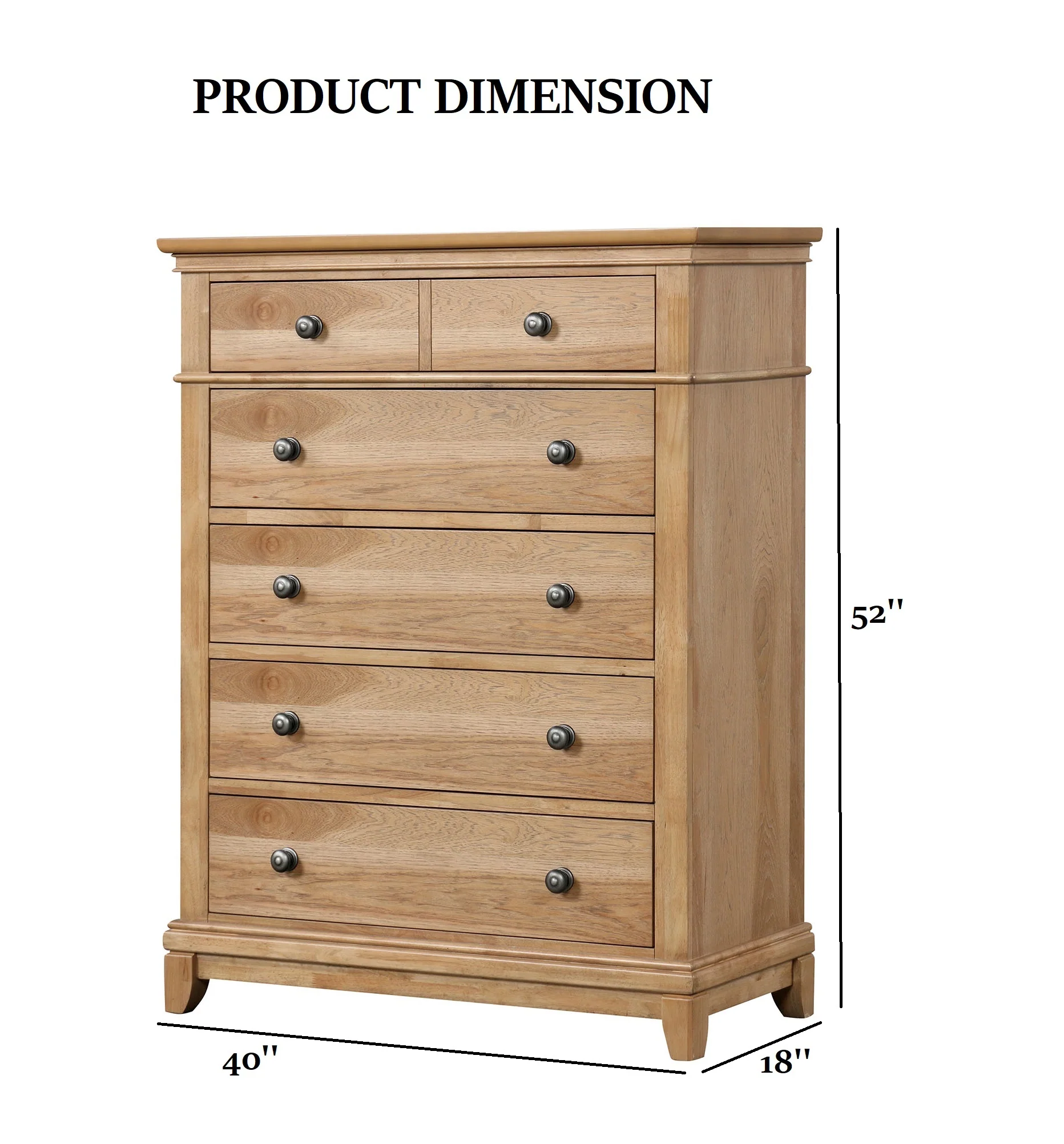 Kitsch Farmhouse 6-Drawer Chest - Image 5