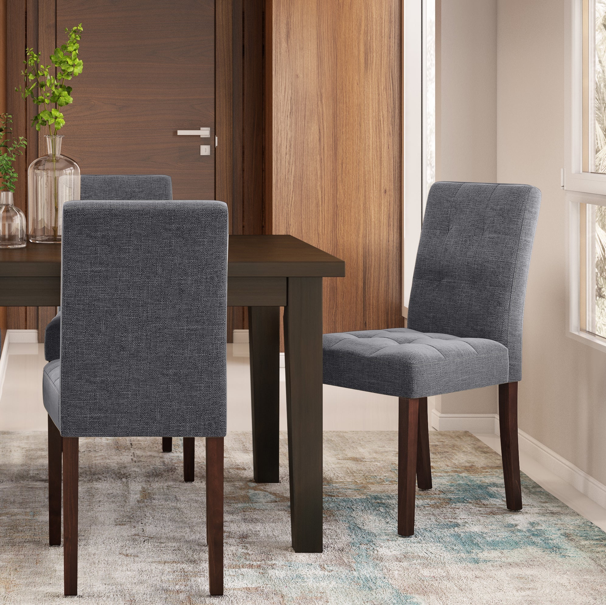 Effulgent Upholstered Dining Chair with Button Tufted, Set of 2 - Image 15