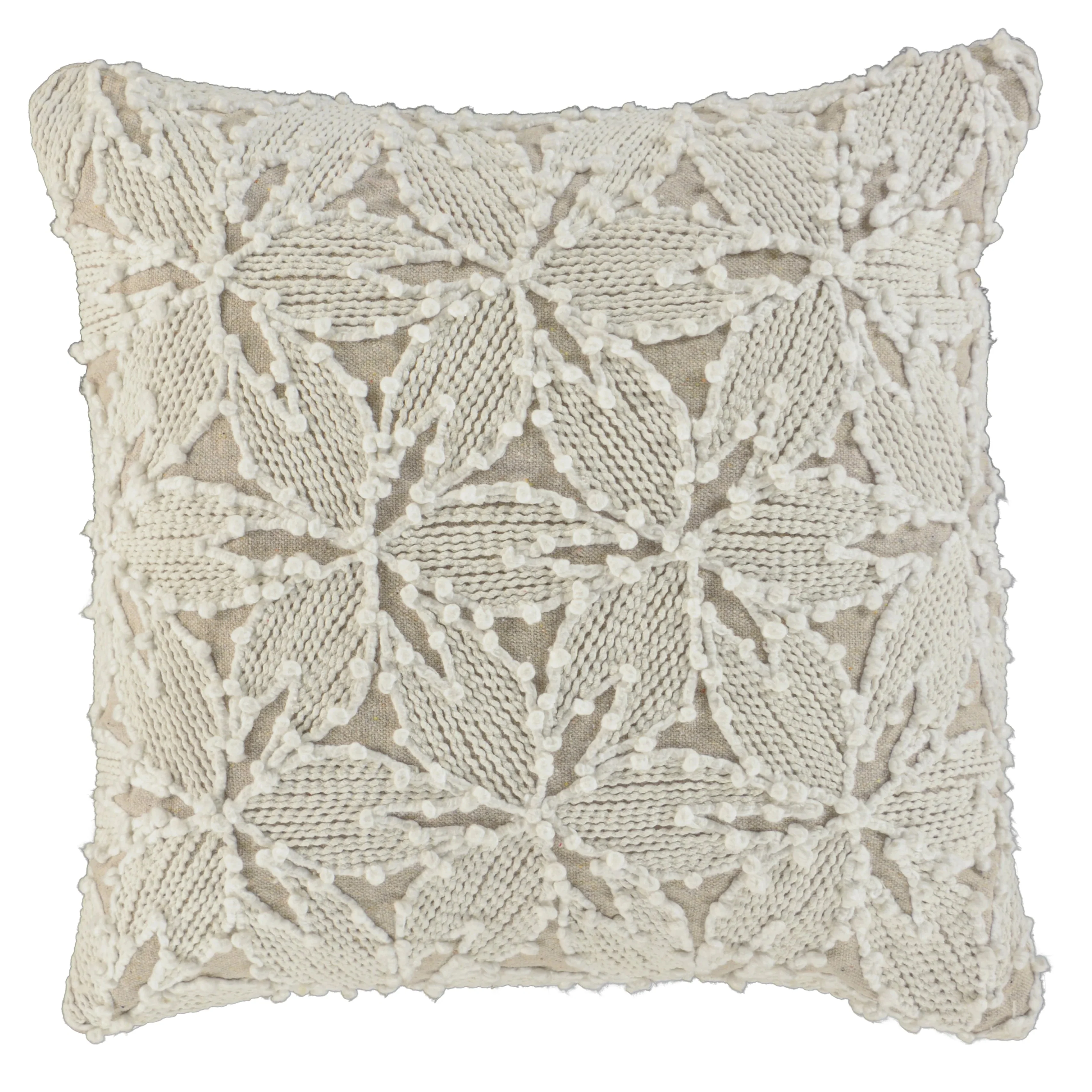 Embroidered Botanical Cotton Decorative Throw Pillow - Image 20