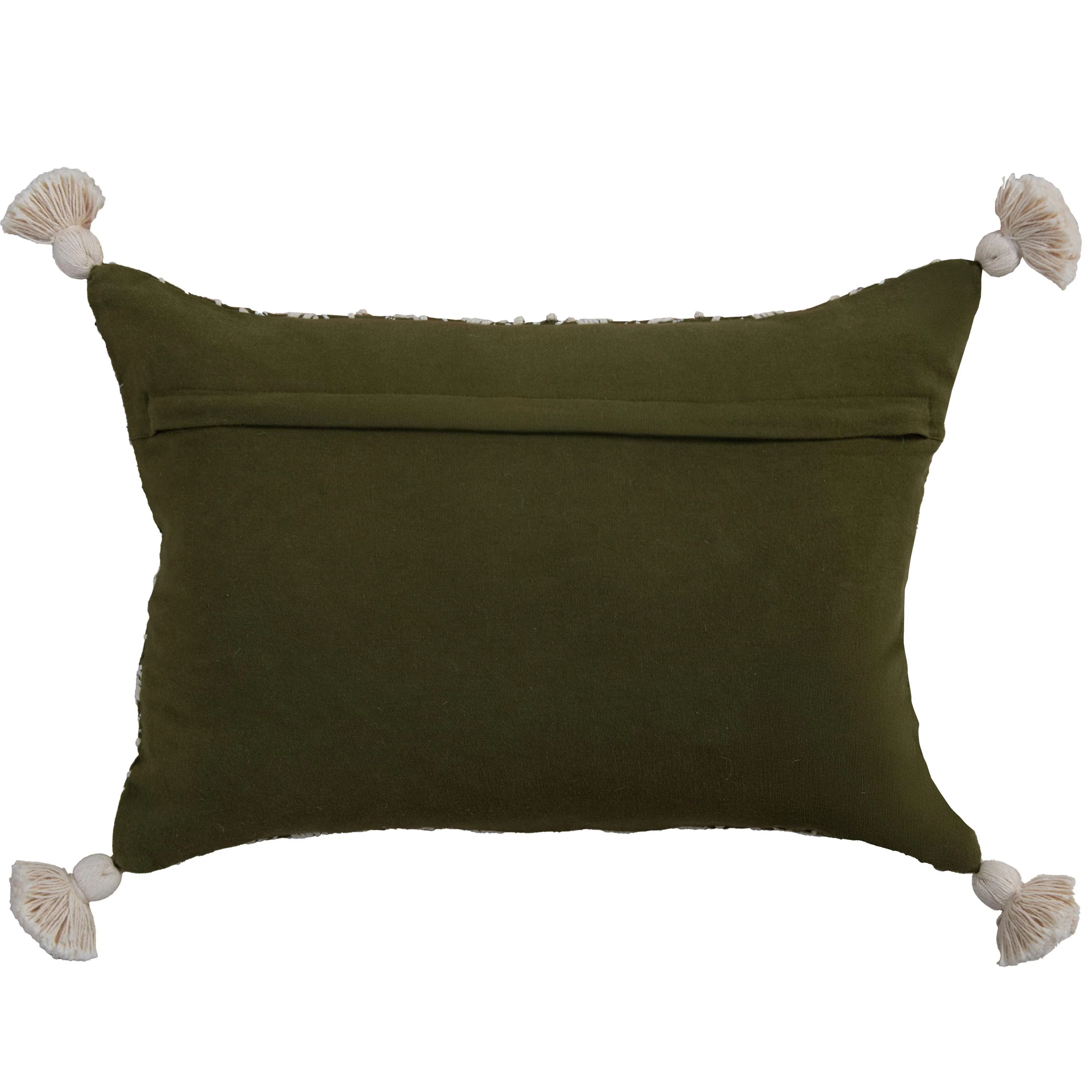 Embroidered Medallion Geometric Lumbar Throw Pillow - Image 12