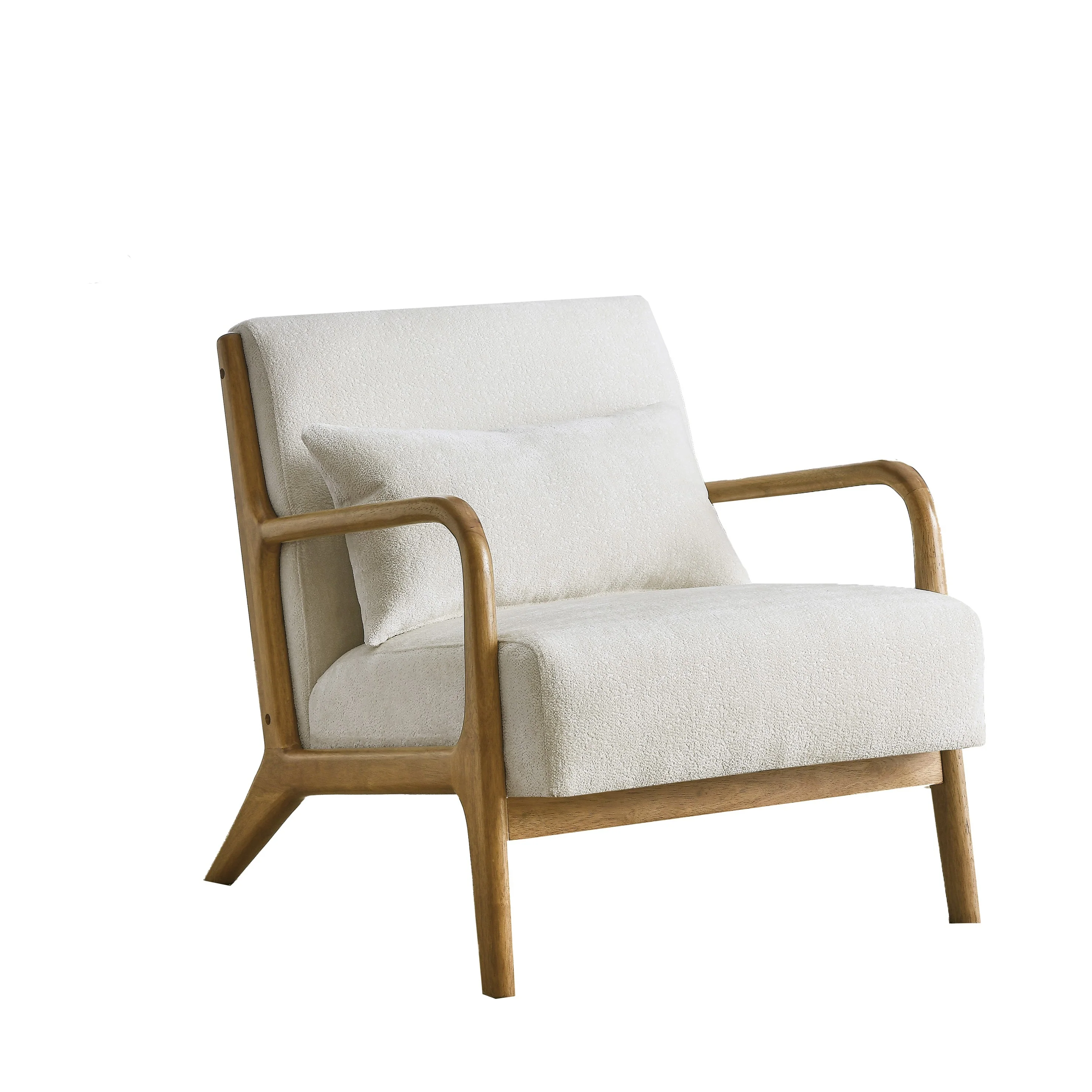 Eterna Mid-Century Modern Style Accent Chair with Removable Lumbar Pillow - Image 12