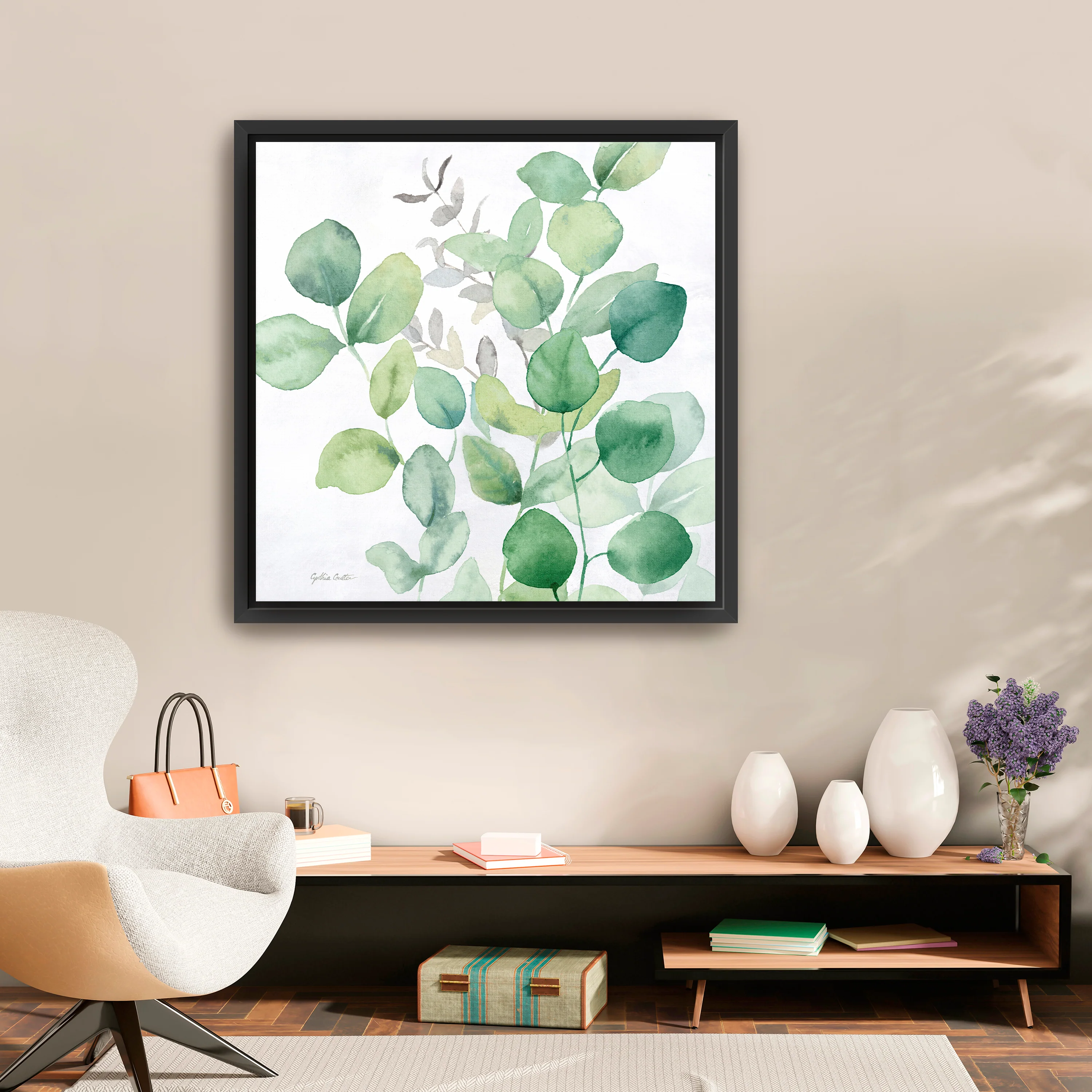Eucalyptus Leaves I Canvas Giclee - Image 3