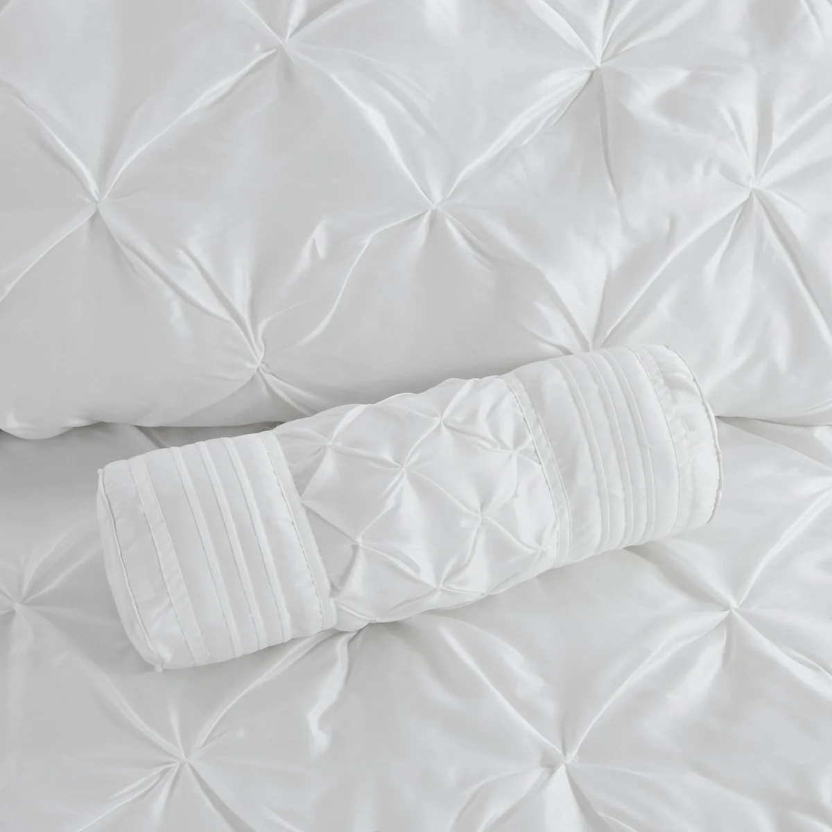 7 Piece White Tufted Comforter Set - Image 13