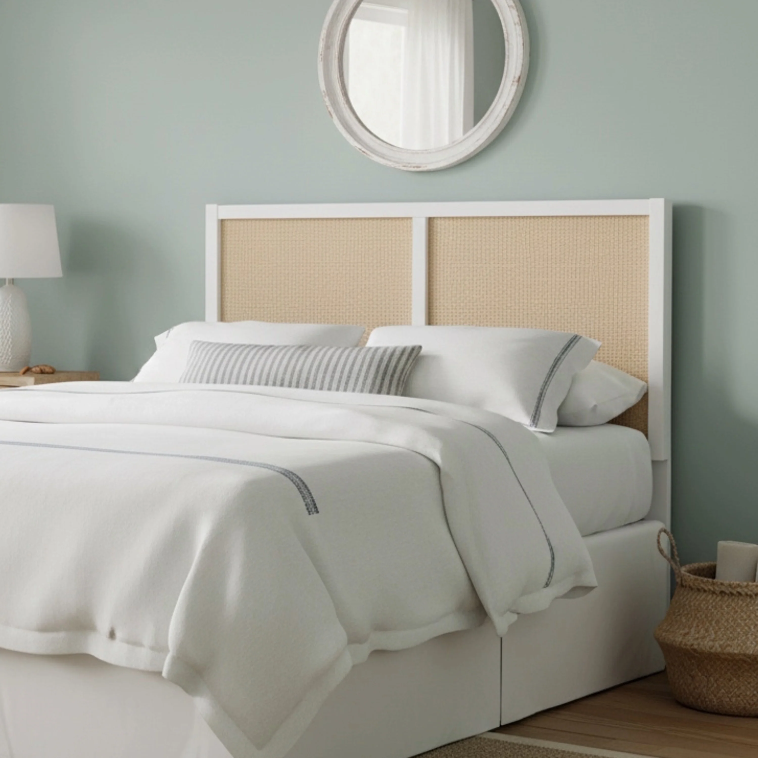 Barkley Cane and Solid Wood Headboard - Image 8