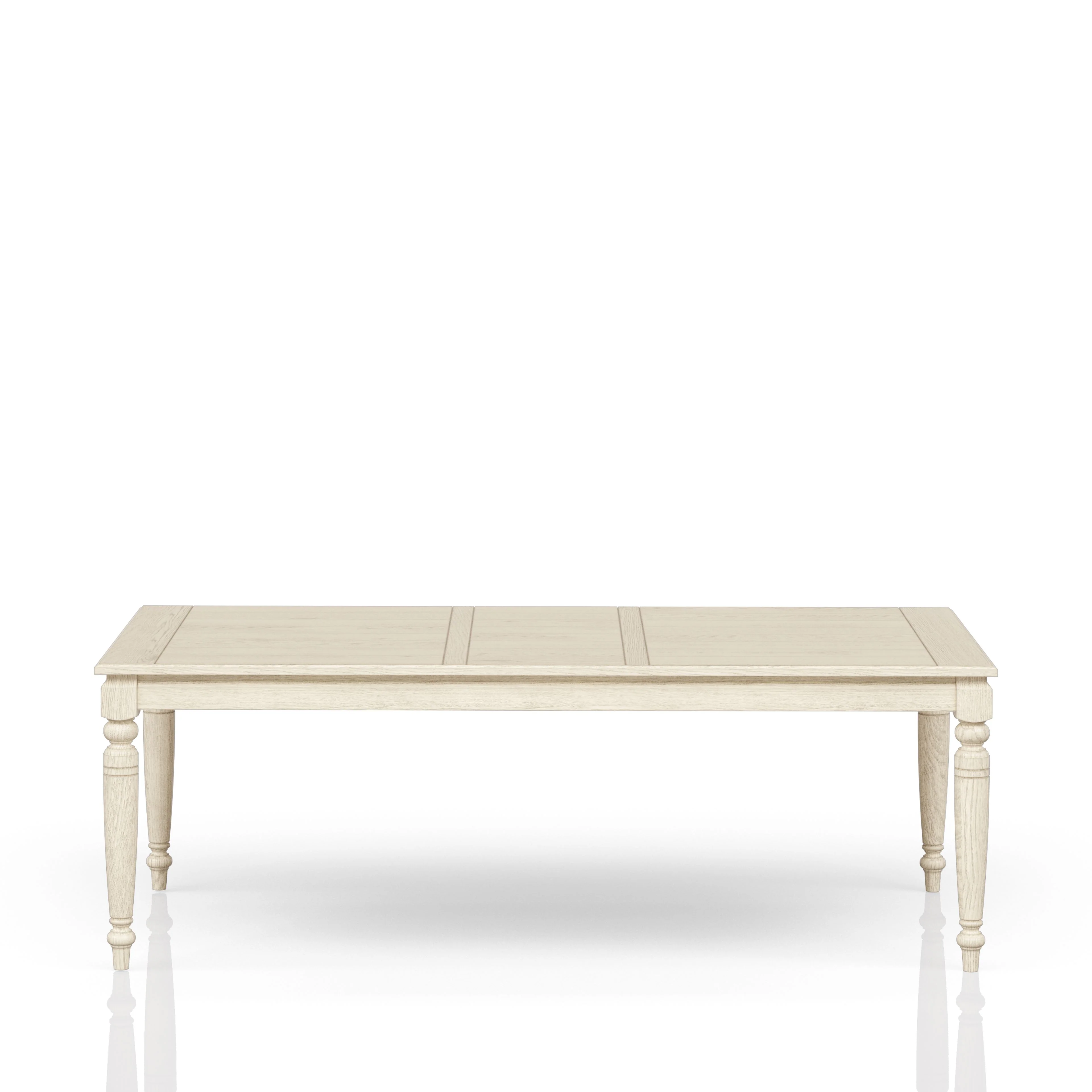 Fordham Turned Leg Wood Extendable Dining Table with Leaf - Image 13