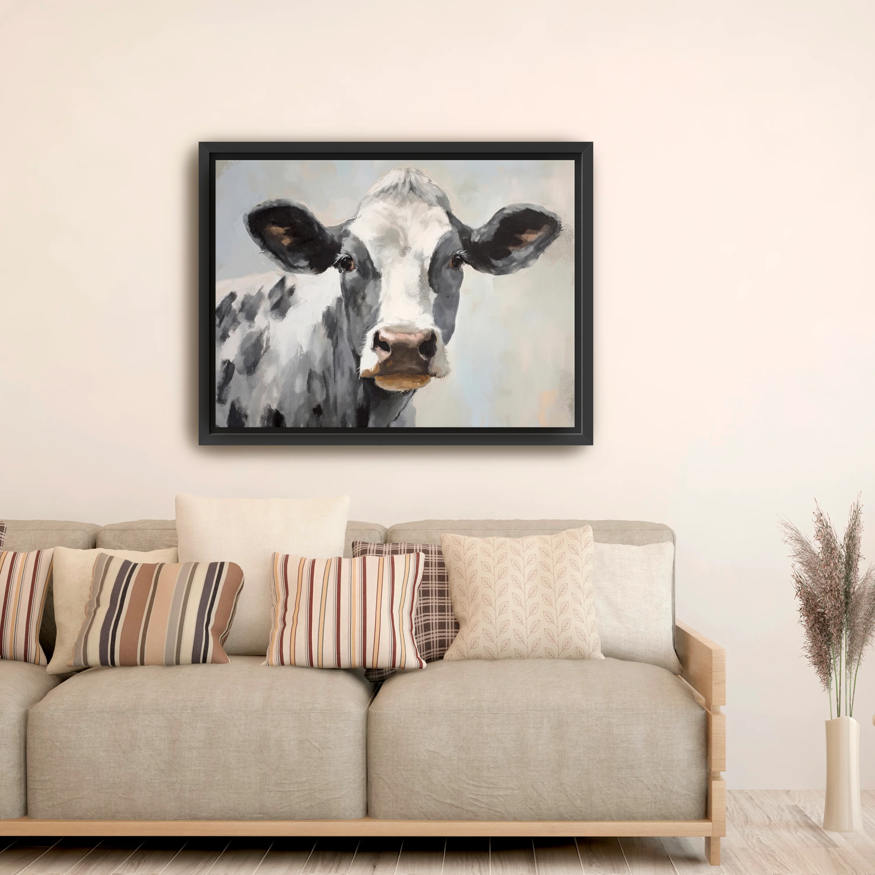 Farm Cow Canvas Giclee Wall Art - Image 2