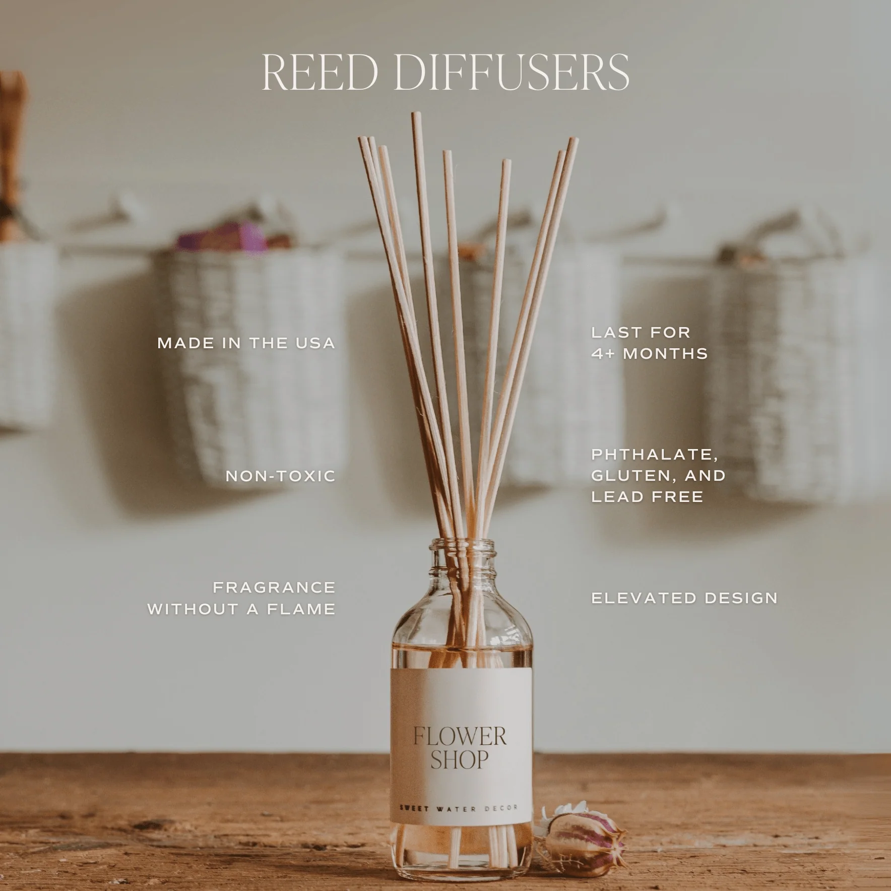 Farmhouse Clear Reed Diffuser - Image 3