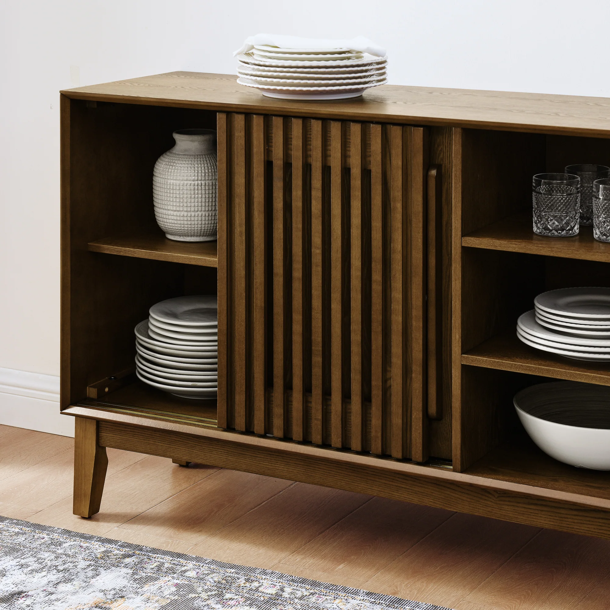Farmhouse Sideboard Buffet Cabinet - Image 7