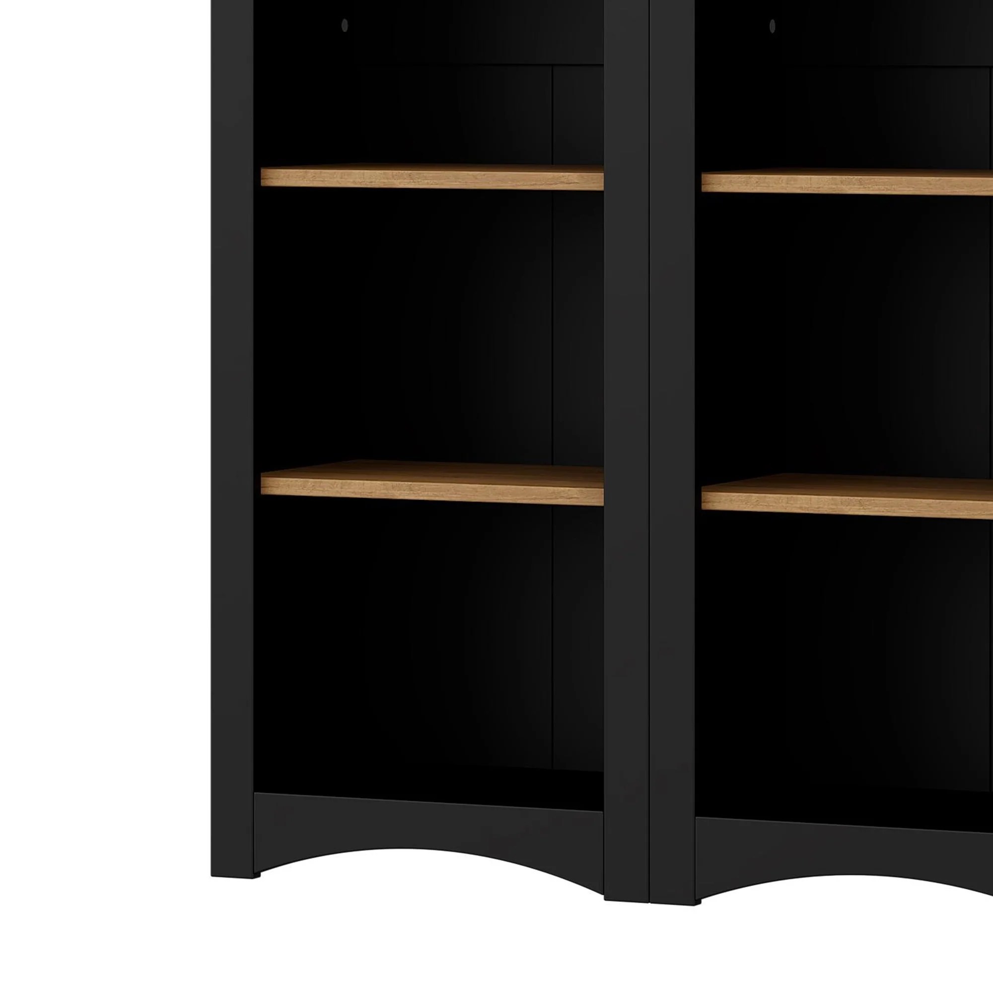 Farmhouse Two-Tone Storage Cabinet with Adjustable Shelves - Image 11