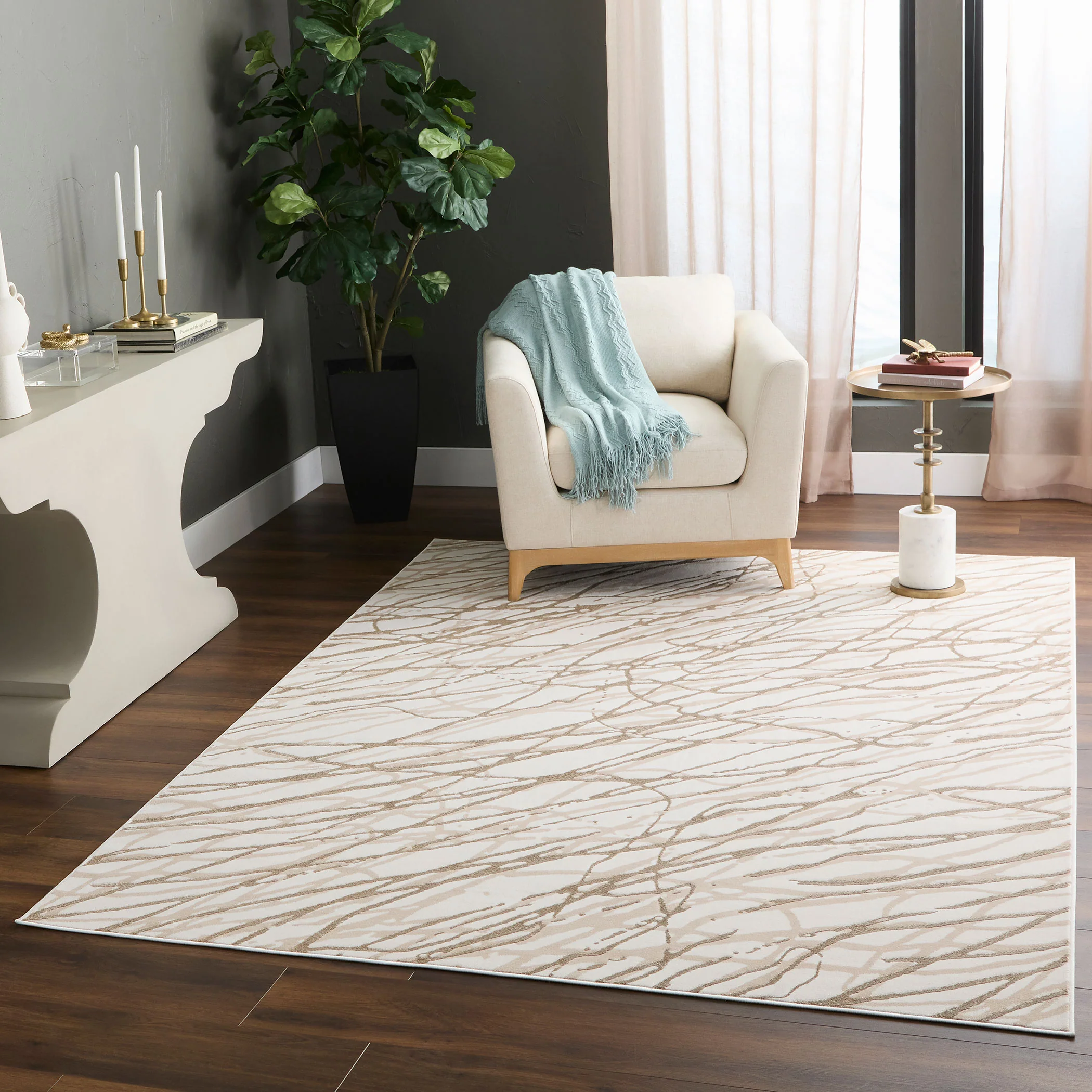 Fatima Beige Rug - Image 2
