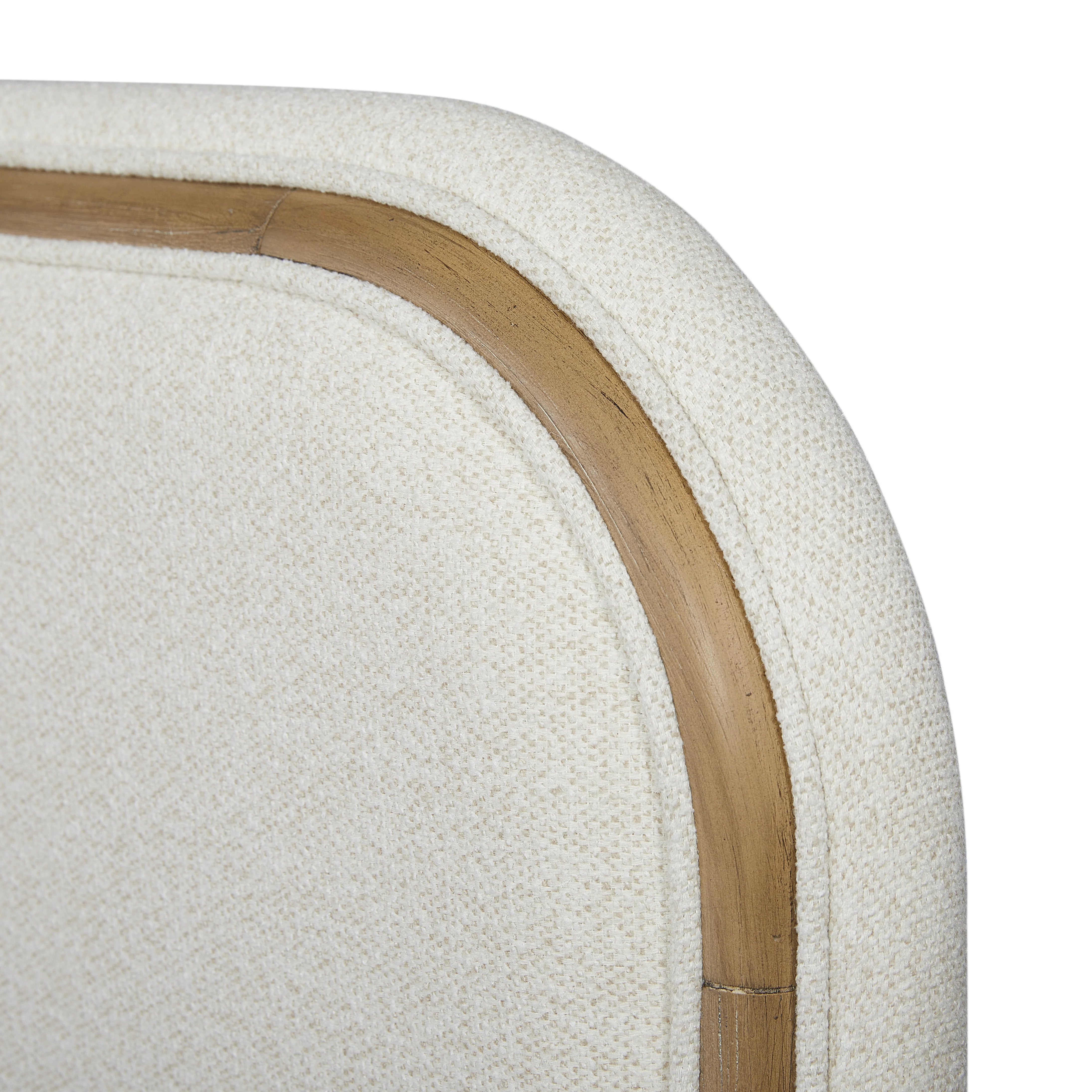 Toffee & White Sand Upholstered Bed - Image 9