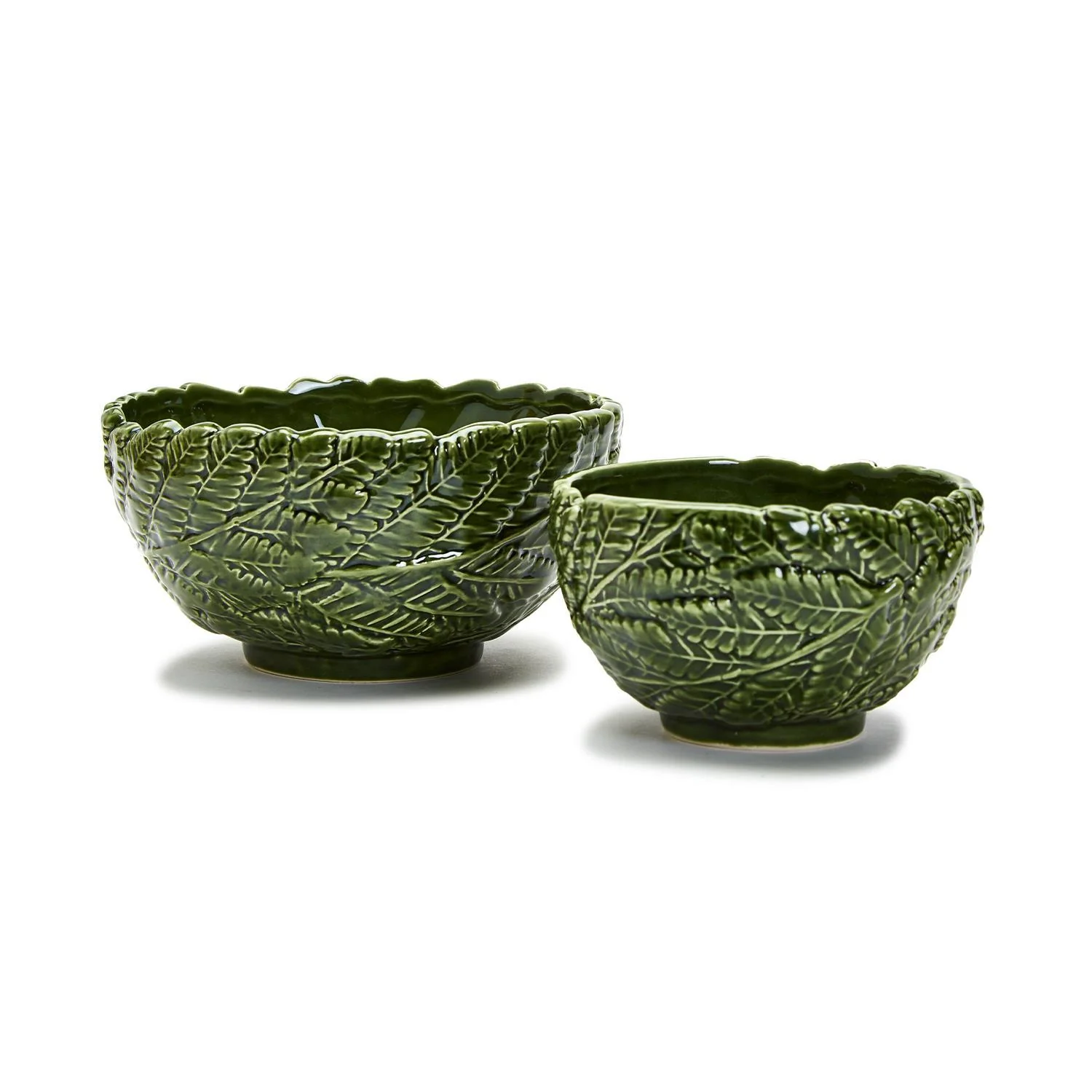 Fern Leaf Bowls, Set of 2