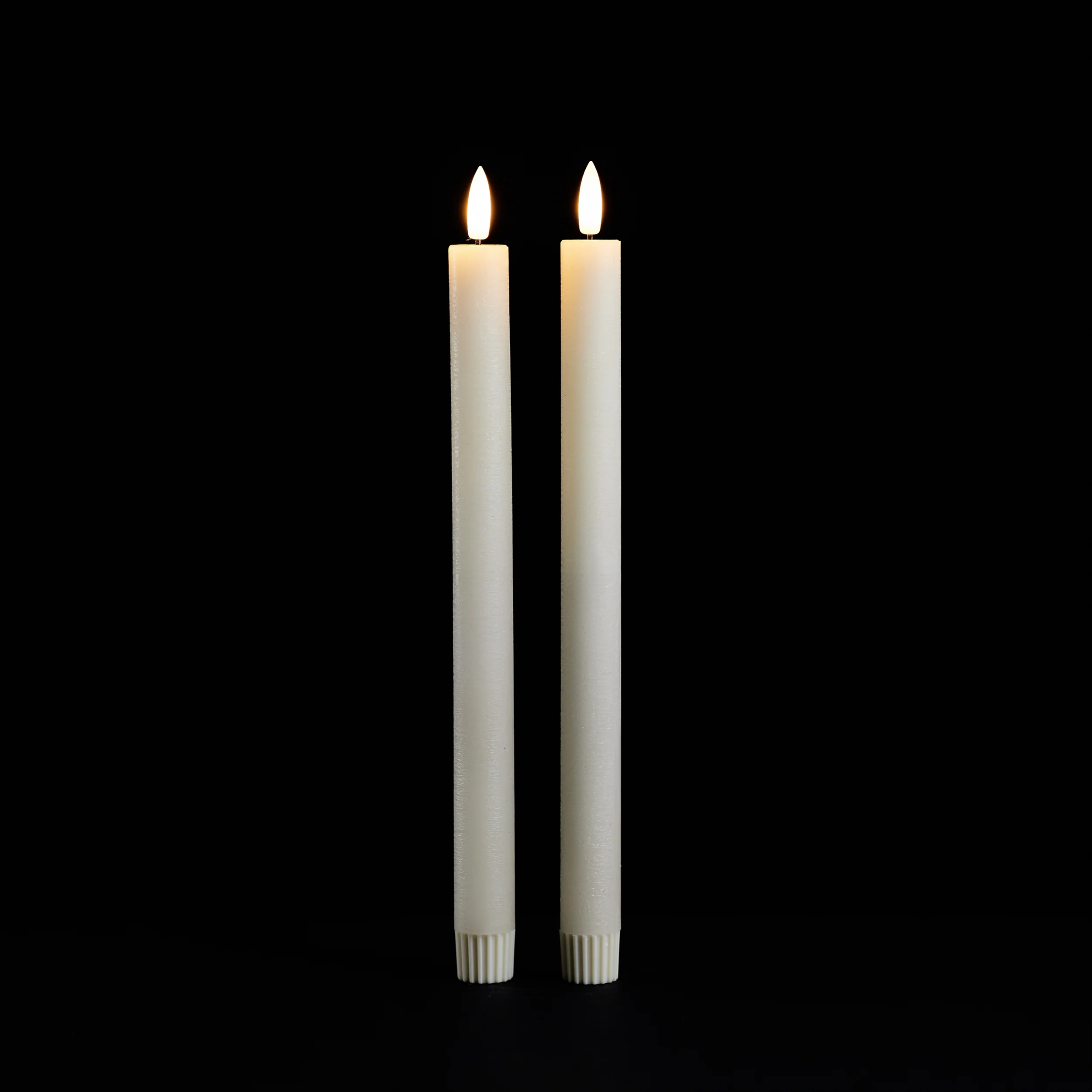 FIA Wick Ivory Taper Candle, Set of 2 - Image 2