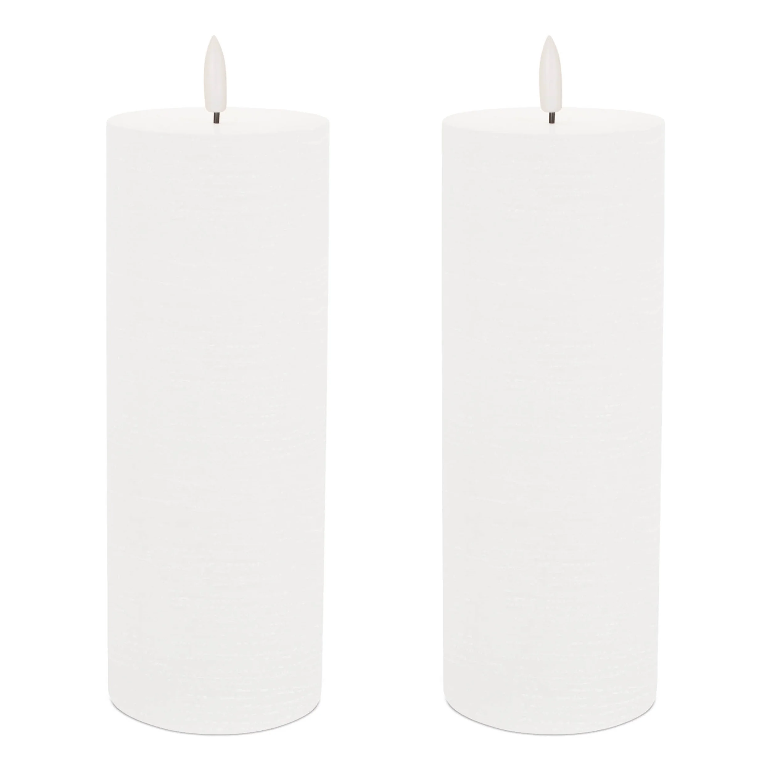 FIA Wick White Pillar Candle, Set of 2 - Image 3