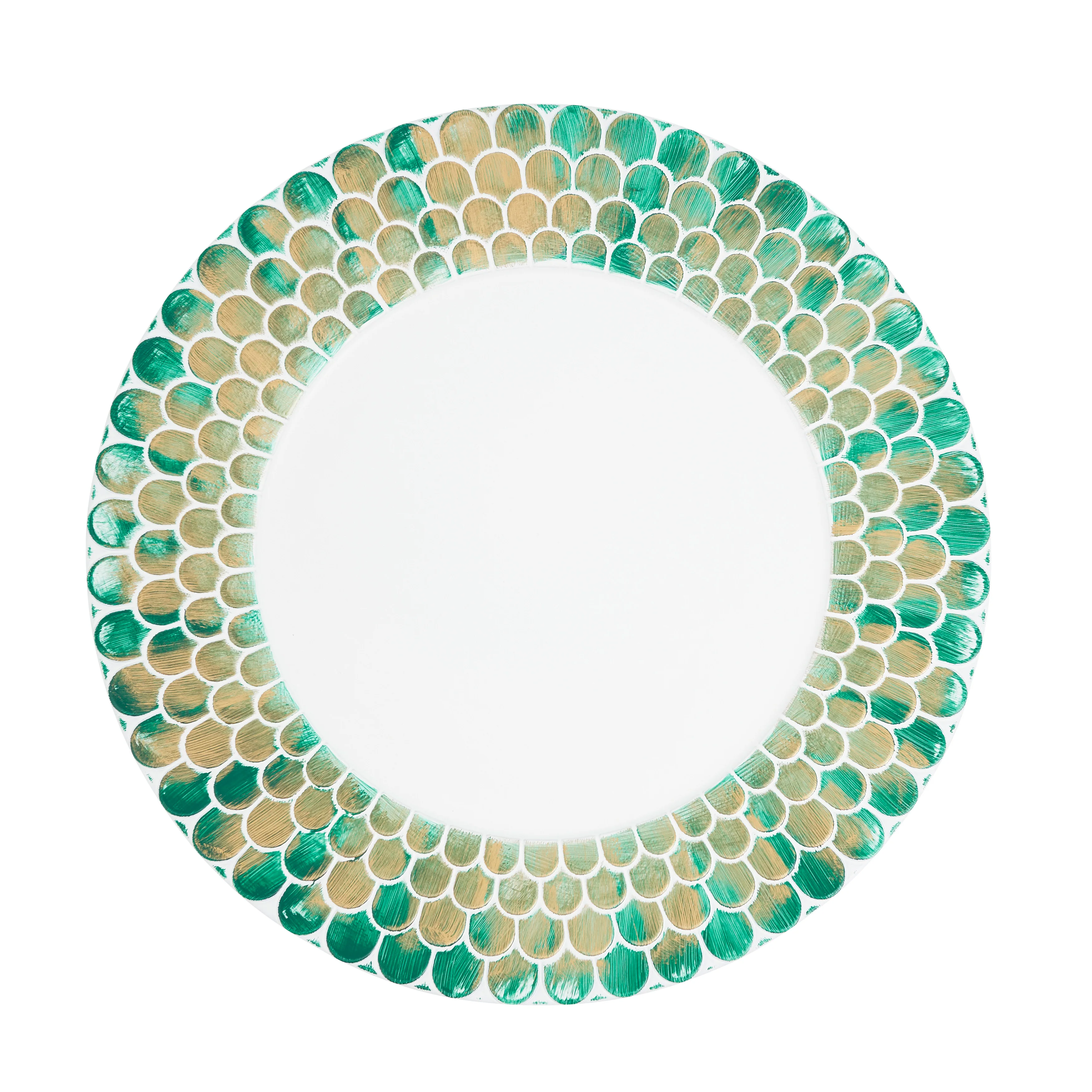 Fish Scale-Inspired Charger, Set of 4