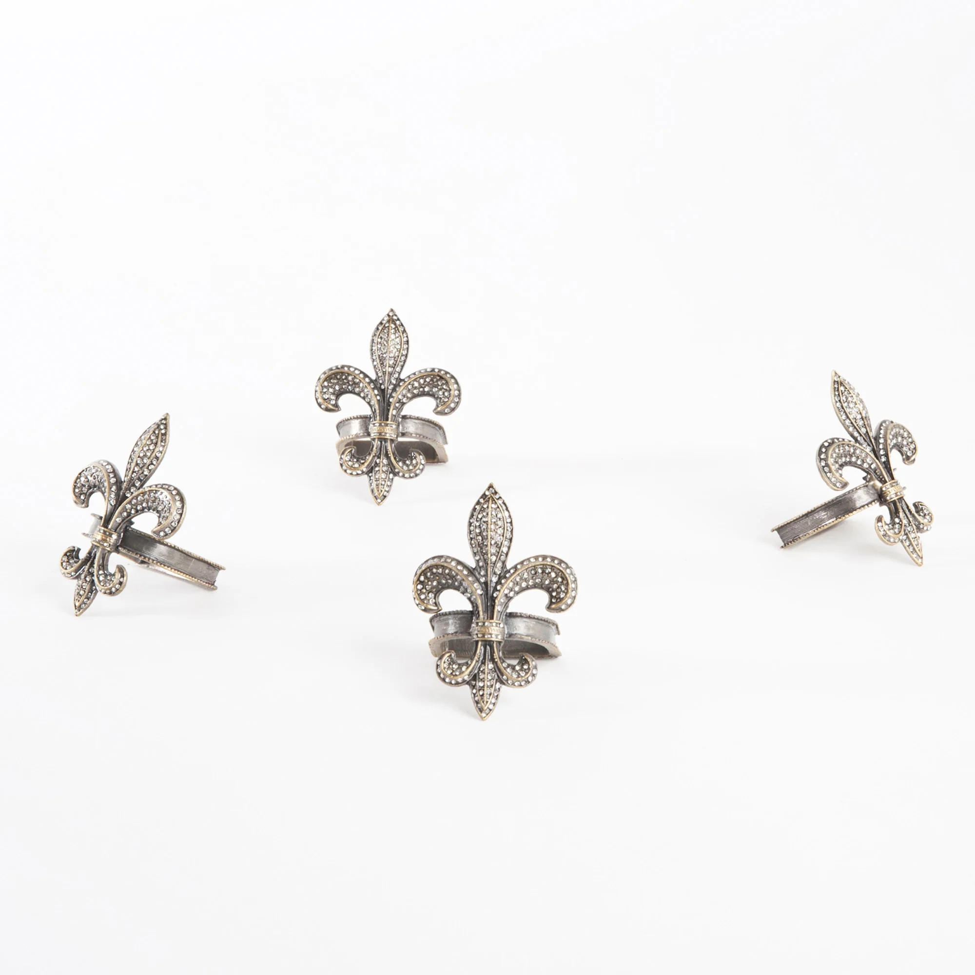 Fleur-de-Lis Napkin Ring, Set of 4 - Image 7