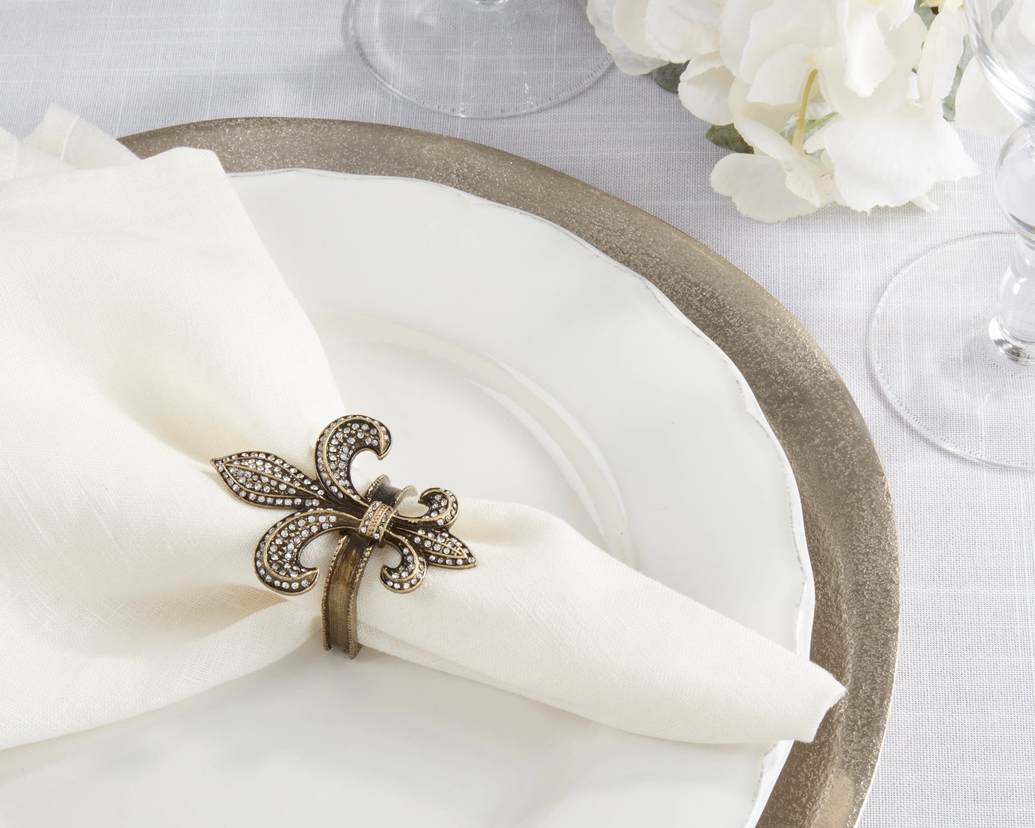 Fleur-de-Lis Napkin Ring, Set of 4 - Image 8