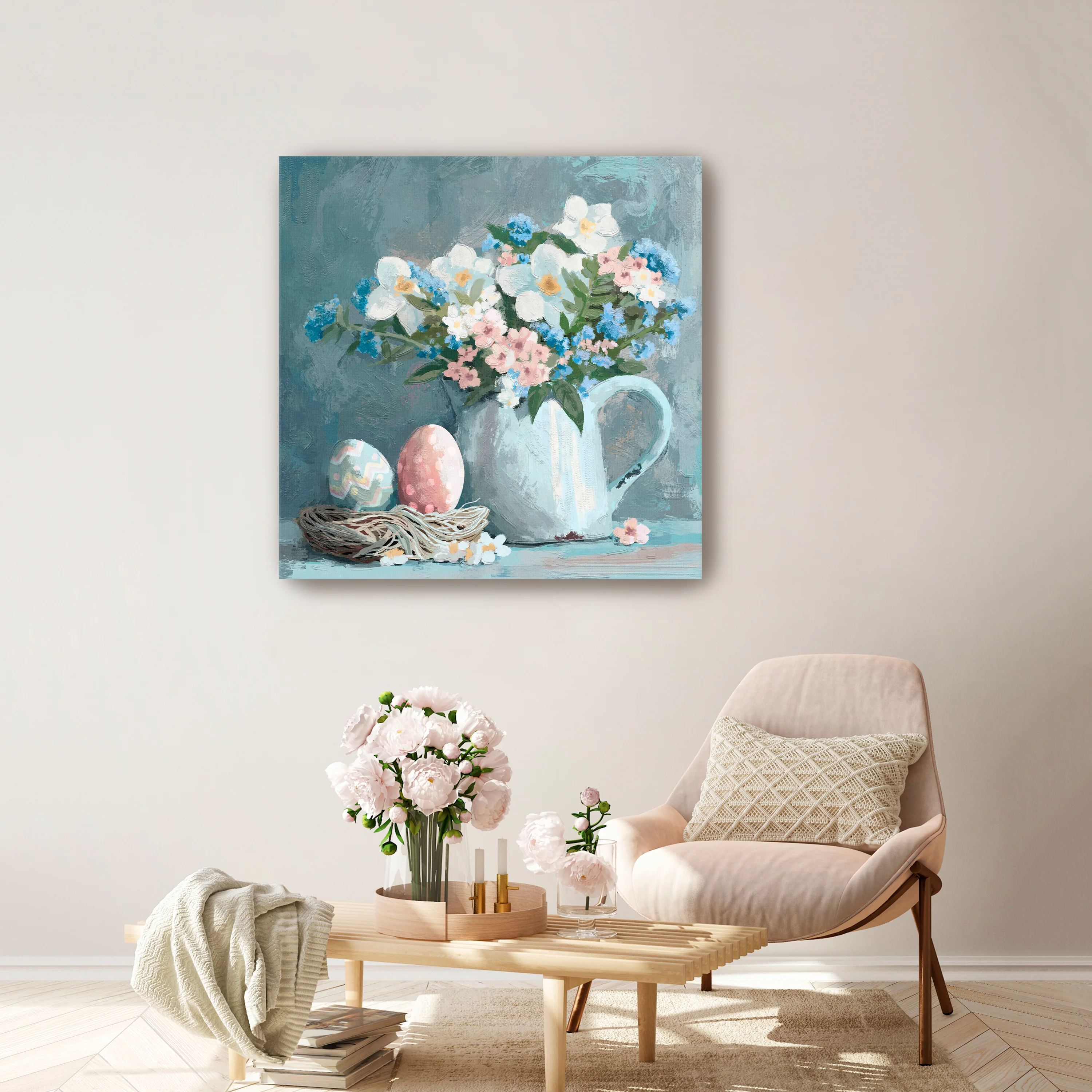 Floral Easter Canvas Giclee - Image 2