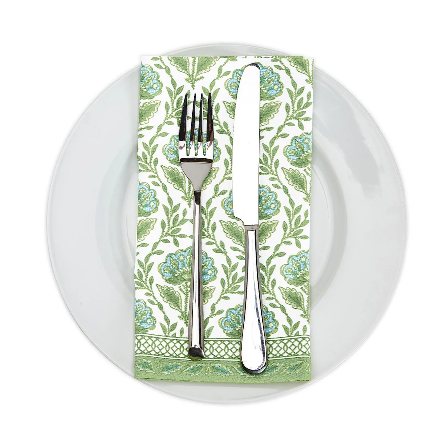 Floral Pattern Napkins, Set of 4 - Image 3