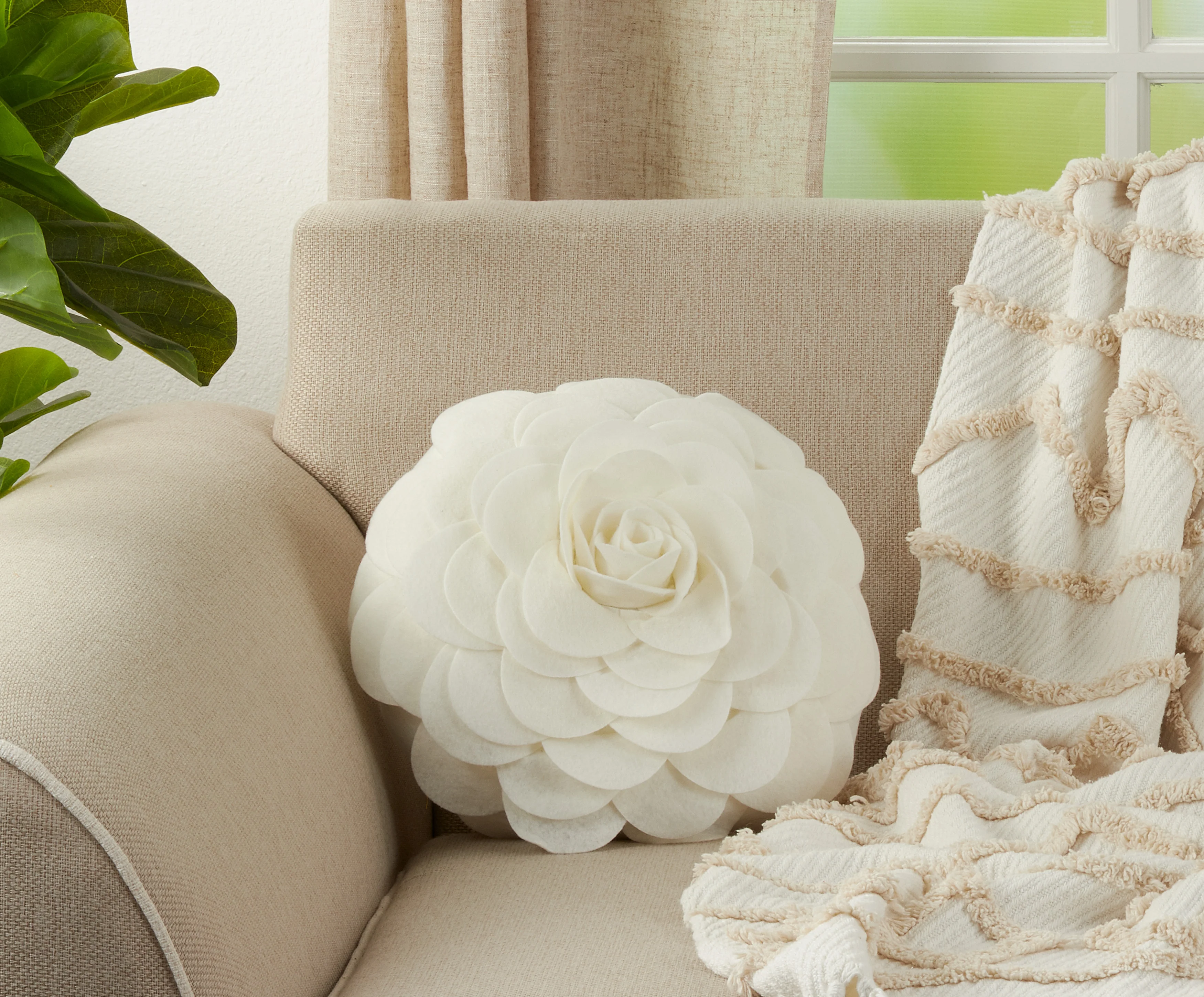 Flower Design Throw Pillow - Image 31