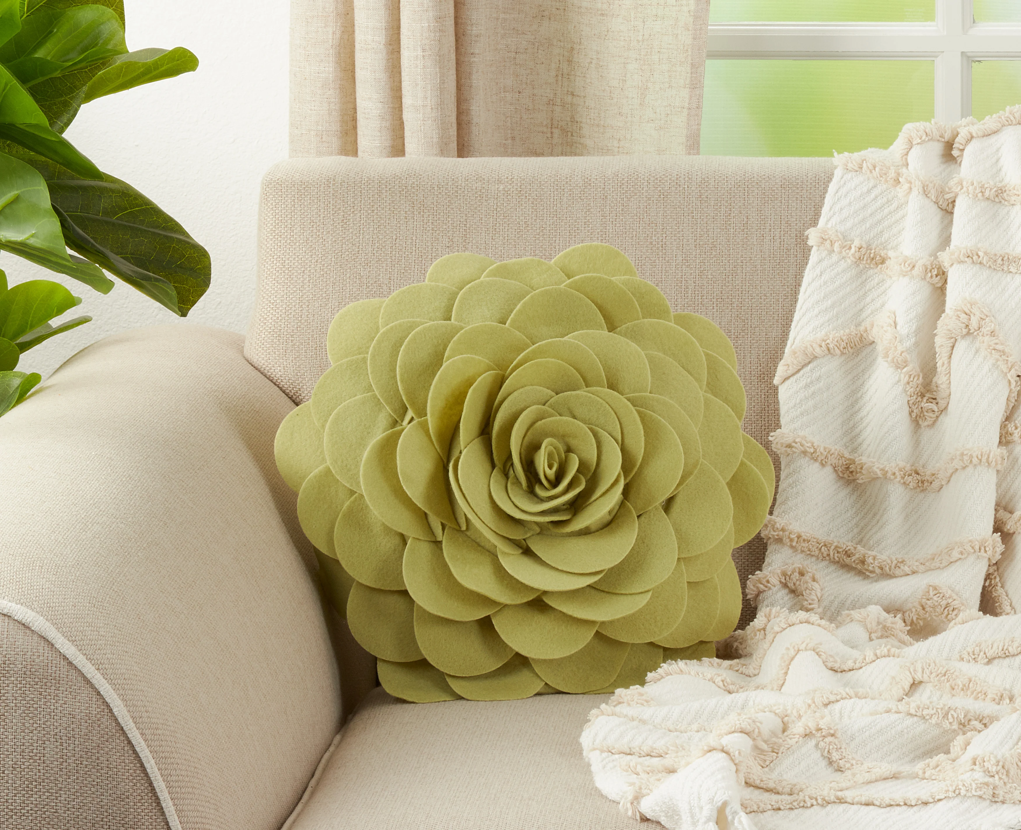 Flower Design Throw Pillow - Image 55