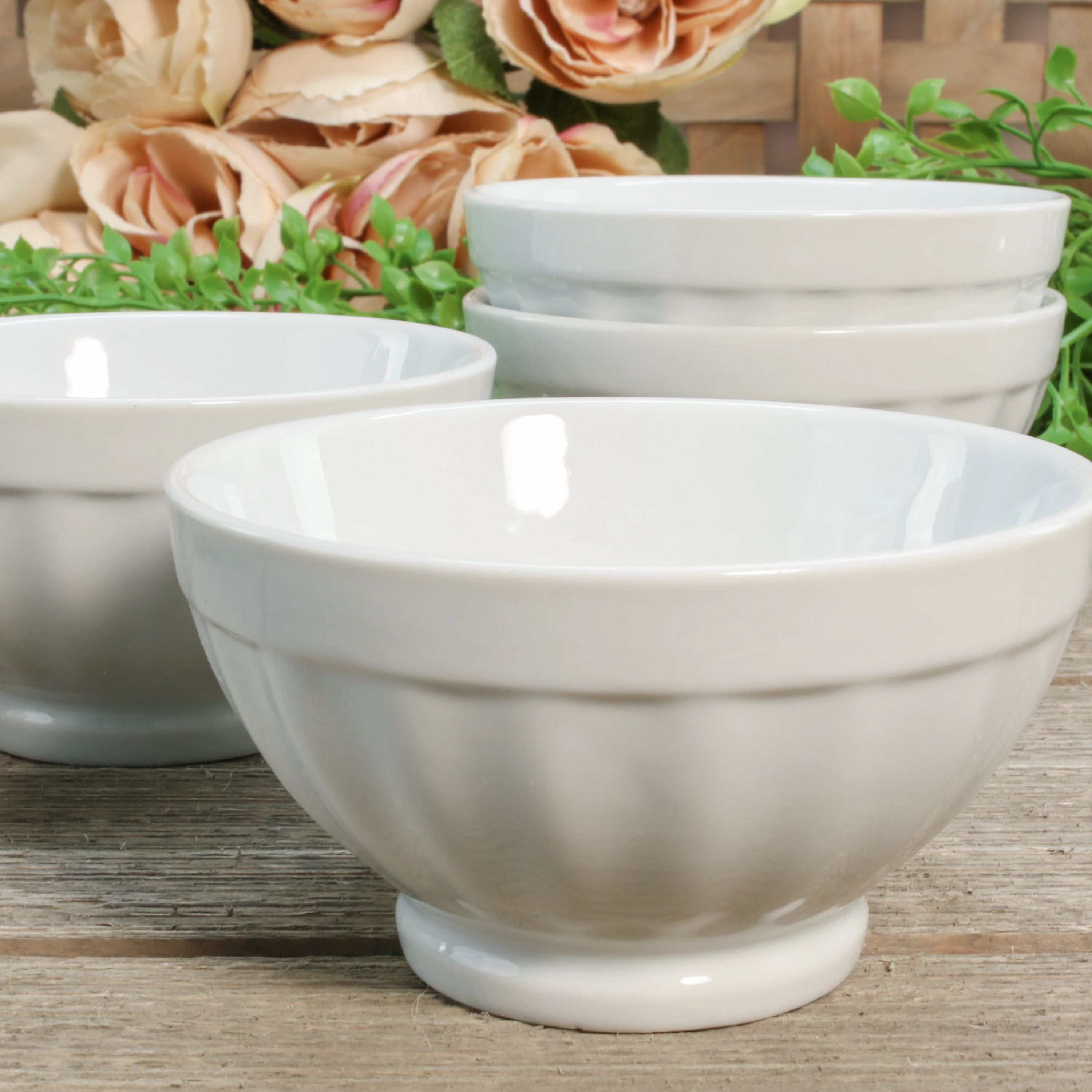 Fluted Bowls, Set of 4 - Image 4