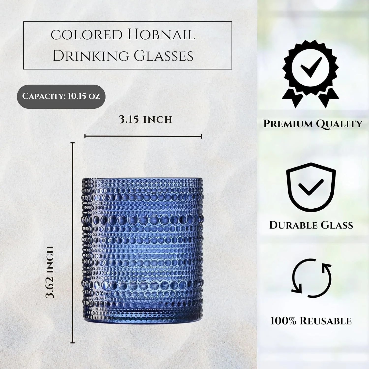 Fortuna Hobnail Lowball Glassware, Set of 6
Shades of Purple - Image 5