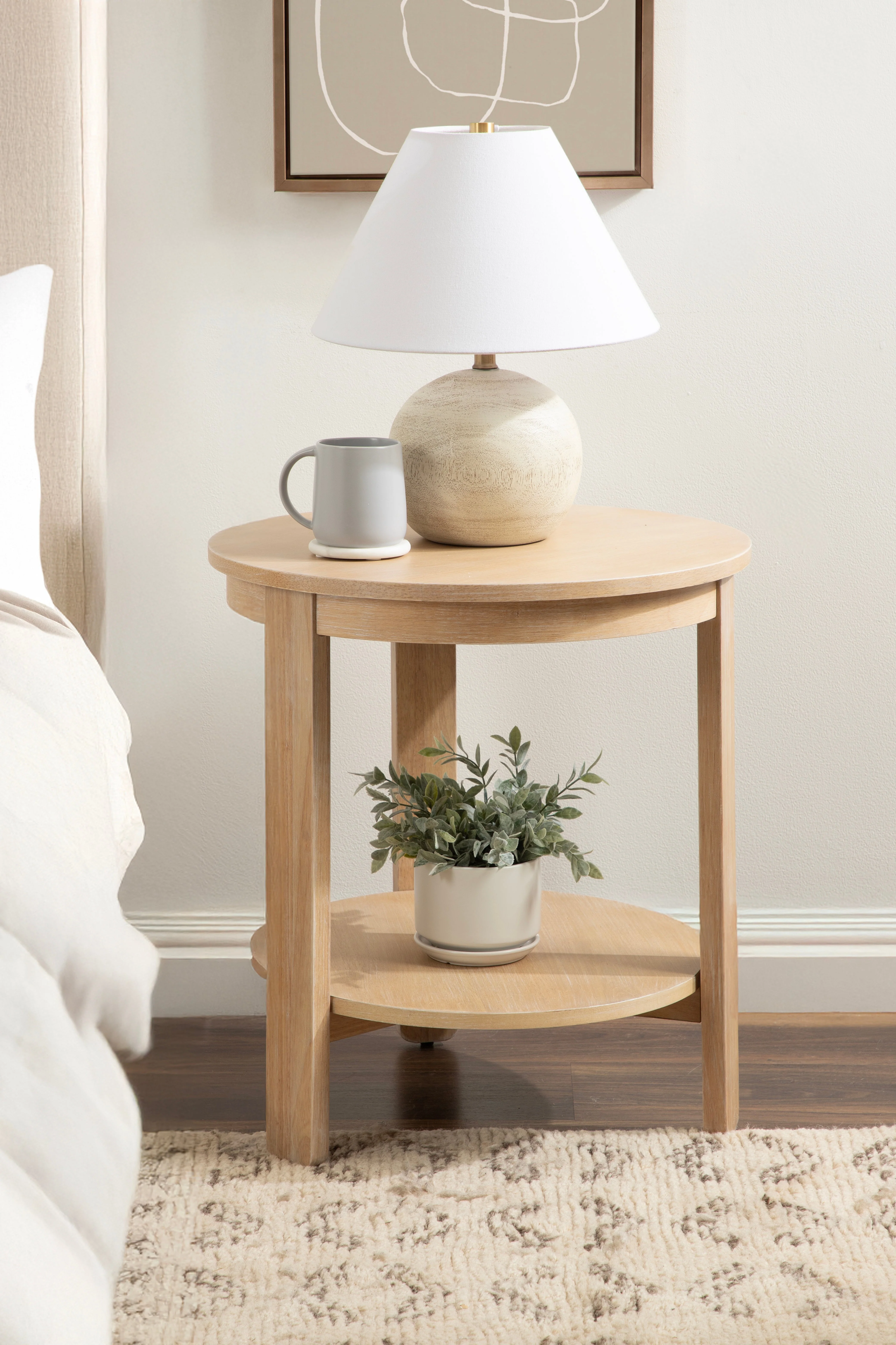 Foxford Round Wood Side Table - Image 48