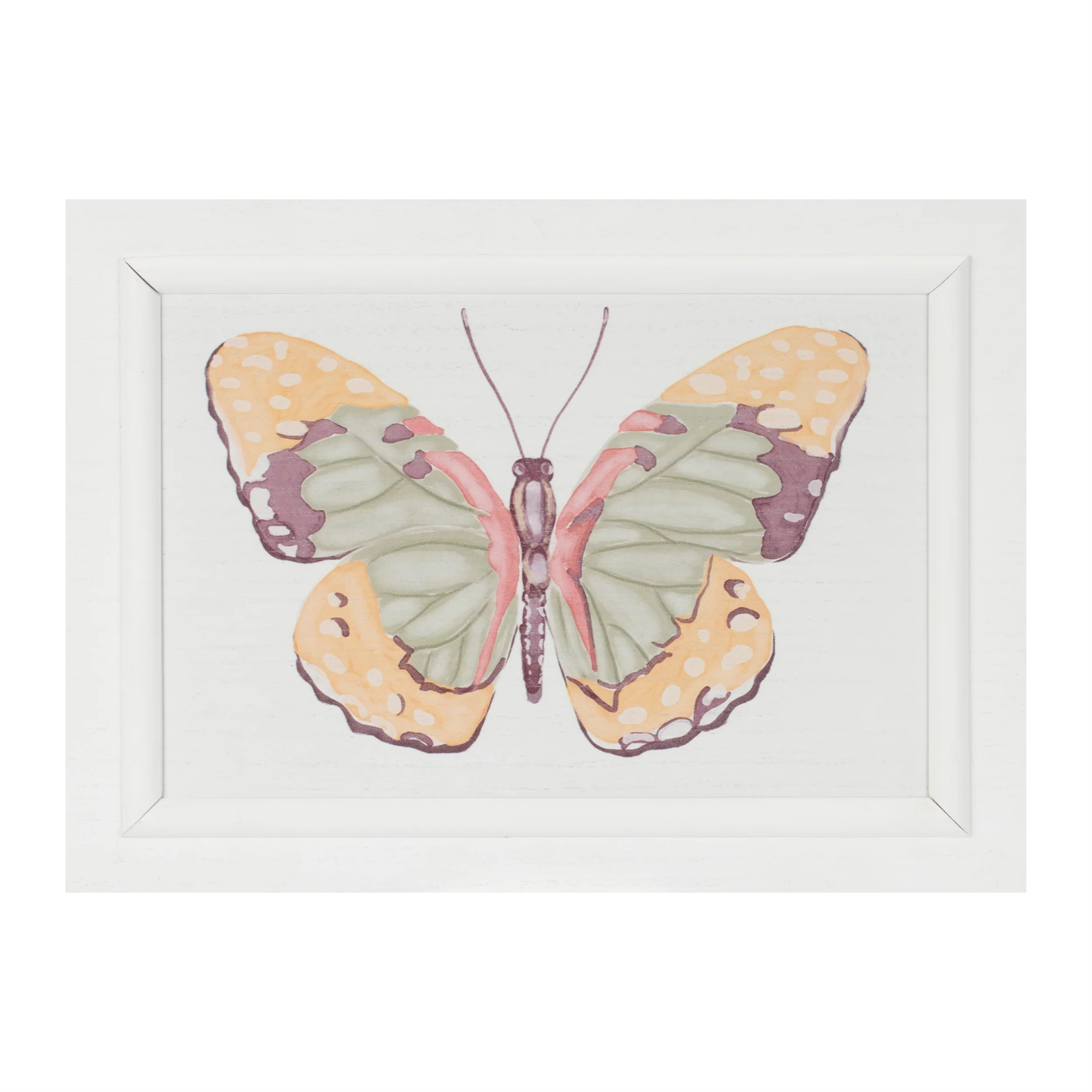 Framed Bird and Butterfly Wall Plaque, Set of 2 - Image 3