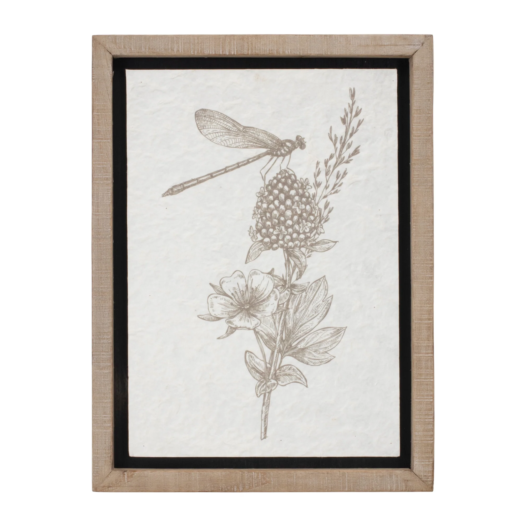 Framed Floral Insect Print, Set of 3 - Image 3
