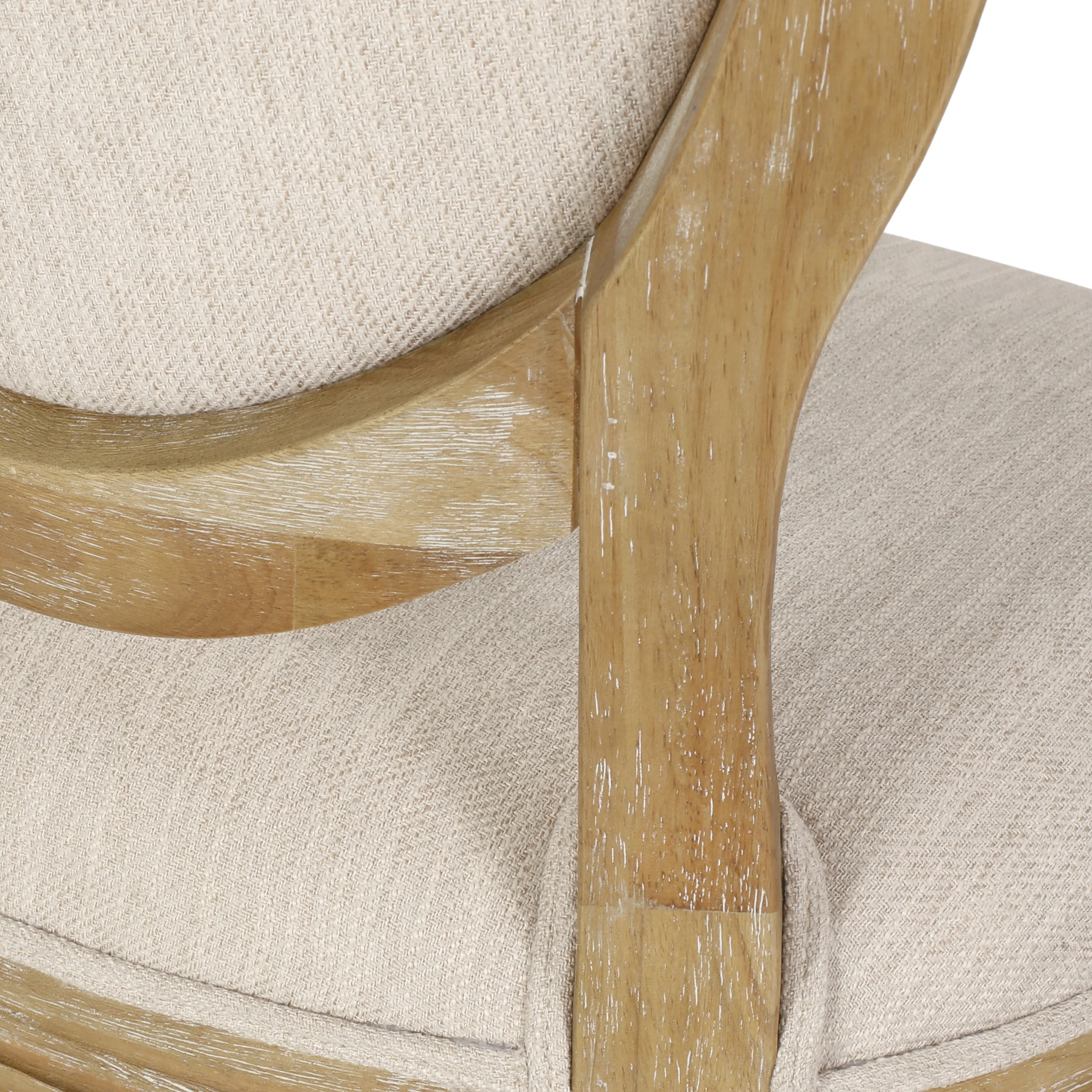 French Country Oval Back Swivel & Lift Office Chair - Image 13