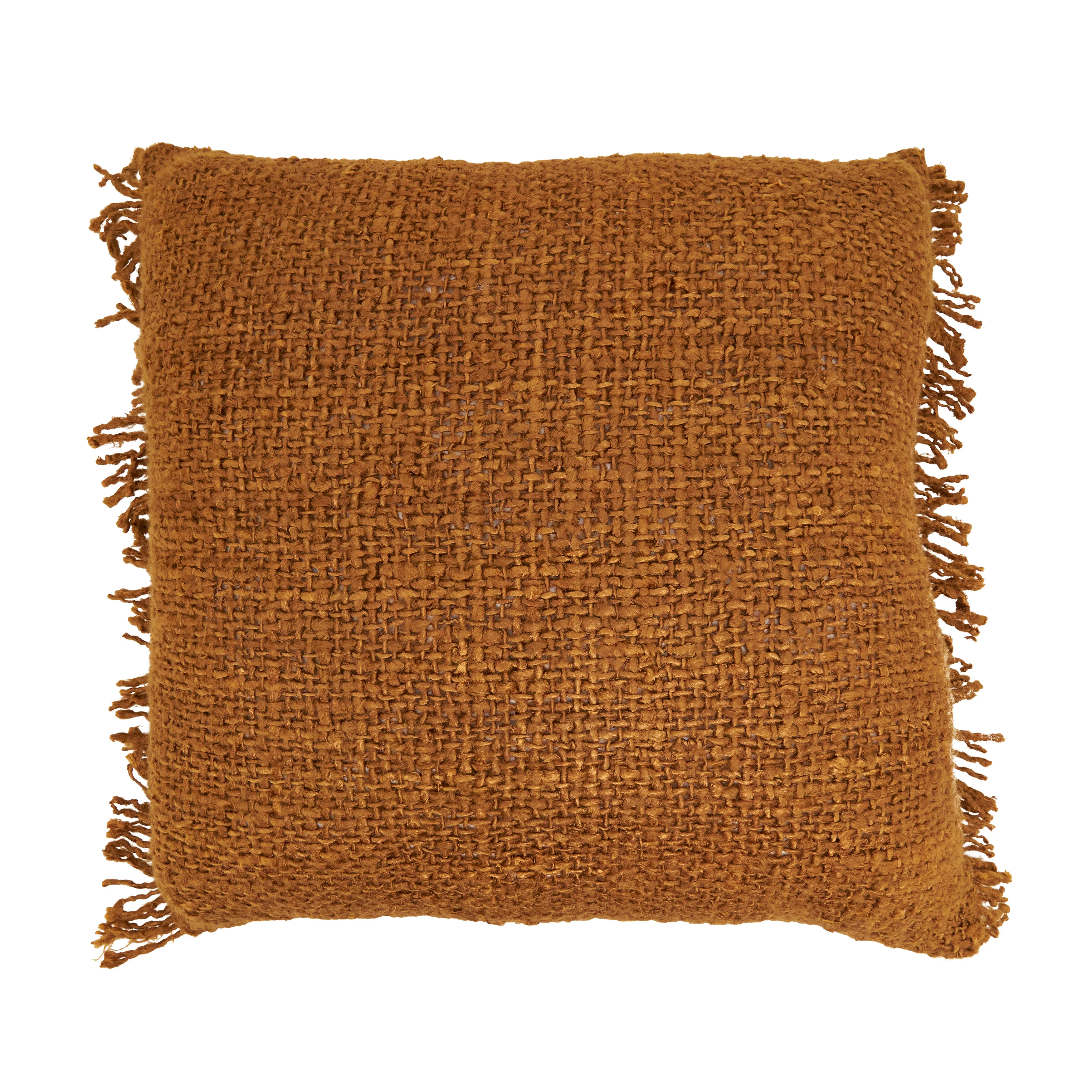 Fringe Down Filled Throw Pillow - Image 3