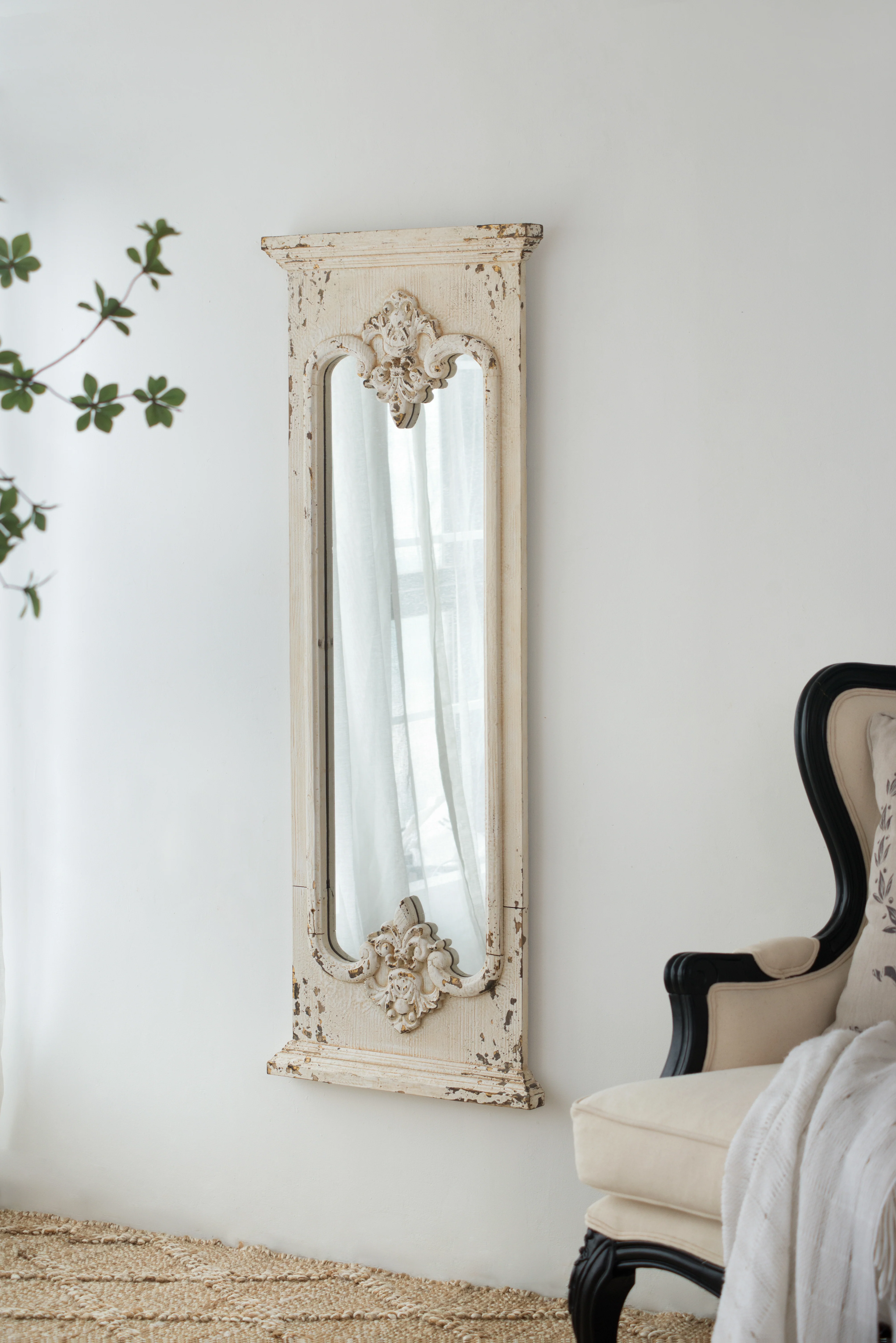 Full Length Wall Mirror with Solid Wood Frame - Image 5