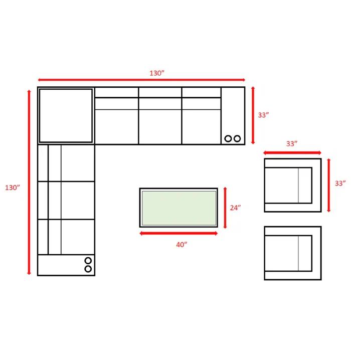 Fully Assembled 8-Person Outdoor Seating Set - Image 19