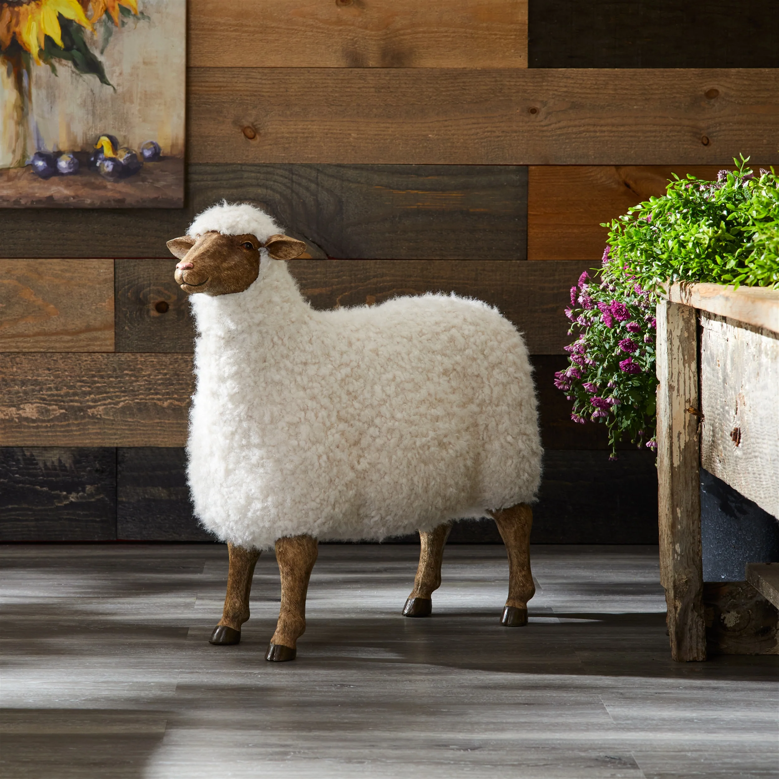 Furry Sheep Statue - Image 2